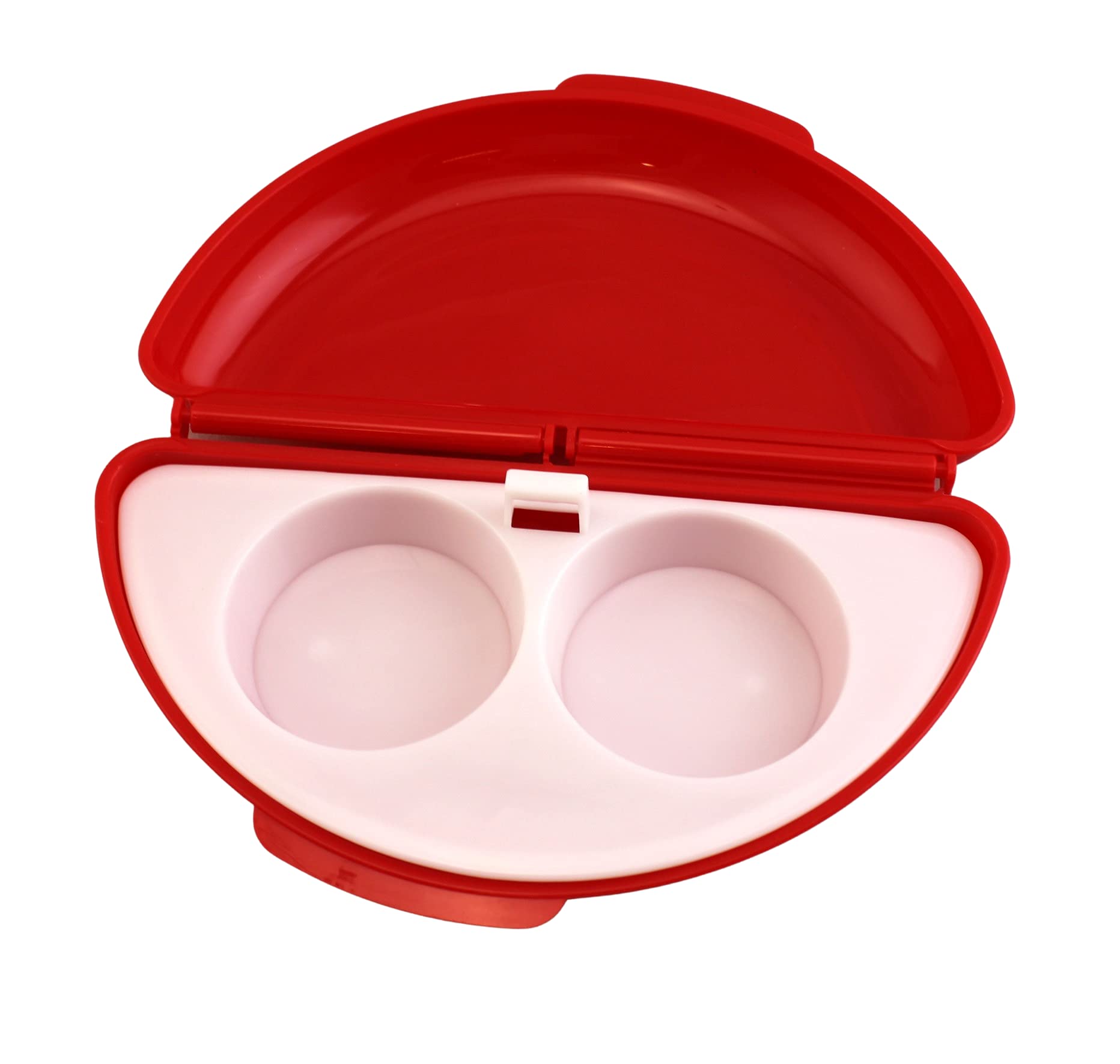 Dependable Industries inc. Essentials Microwaveable Microwave Omelet Pan and 2 Cavity Egg Poacher Set BPA Free Plastic Quick Egg Maker