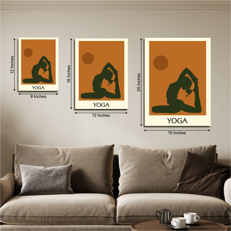 Chalk My Theme Yoga Quote Boho Wall Decor Home Decor, Living Room, Bedroom, Cafe, Room Painting For Wall Decoration -15 x 20 Inc