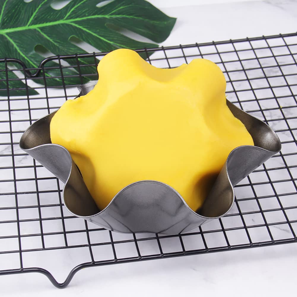 Uuyyeo 2 Pcs Non Stick Baking Bowls Tortilla Bowl Maker Carbon Steel Baking Molds Black Salad Bowl Pans For Kitchen