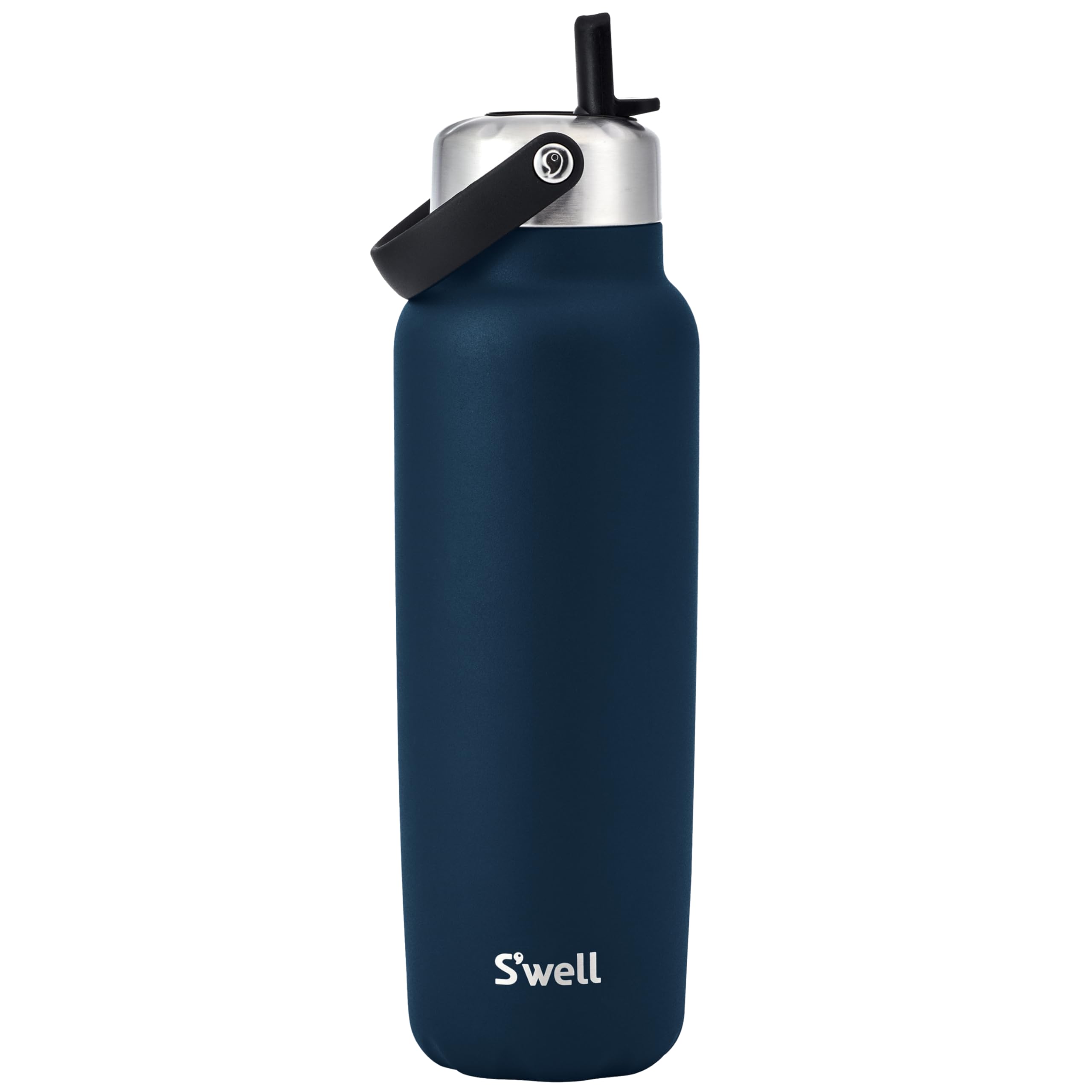 Swell Recycled Stainless Steel Explorer with Flip Straw Lid, 40oz, Azurite, Triple Layered Vacuum Insulated Container Keeps Dri