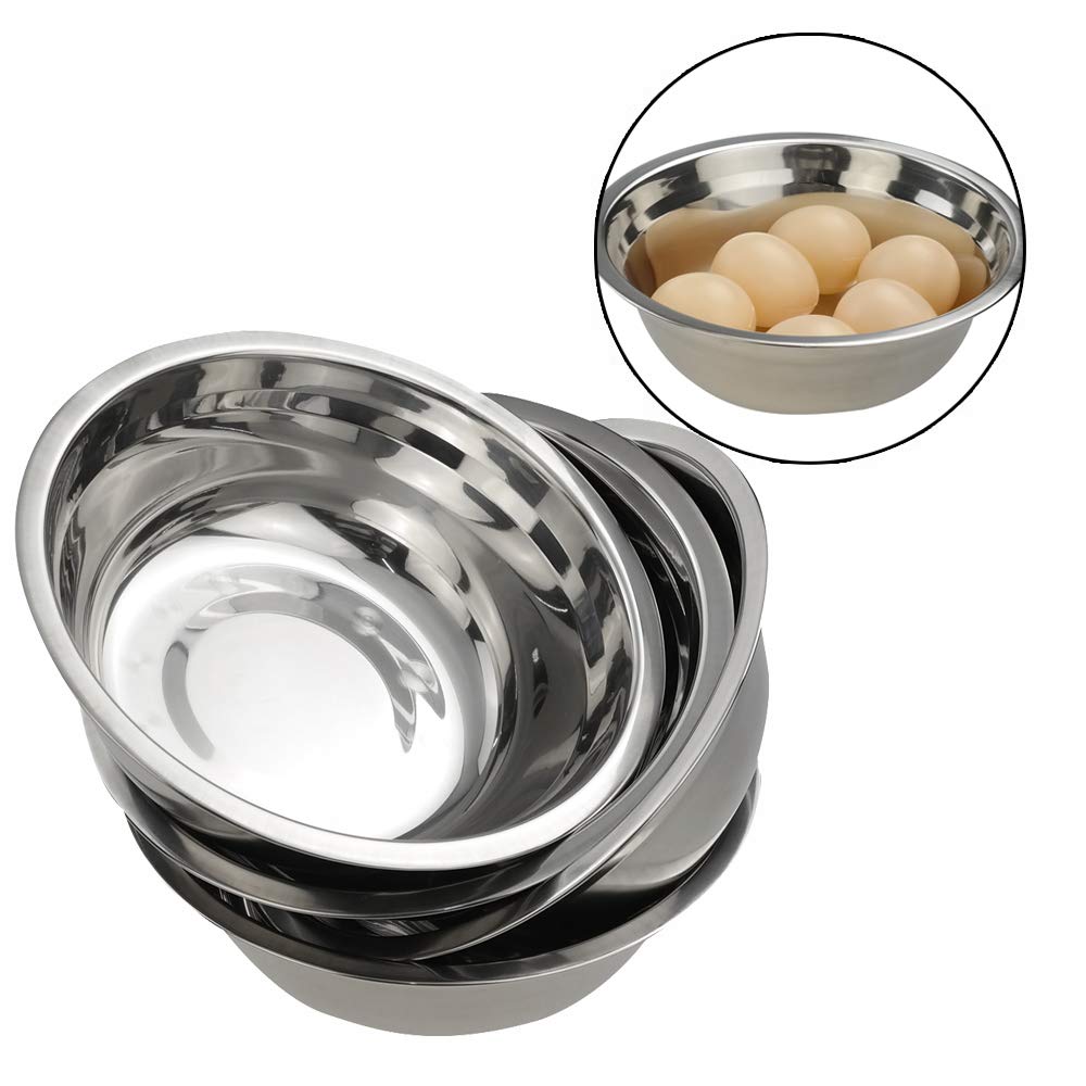 Nicesh Mixing Bowl Set, Stainless Steel Bowls Set, Set Of 4