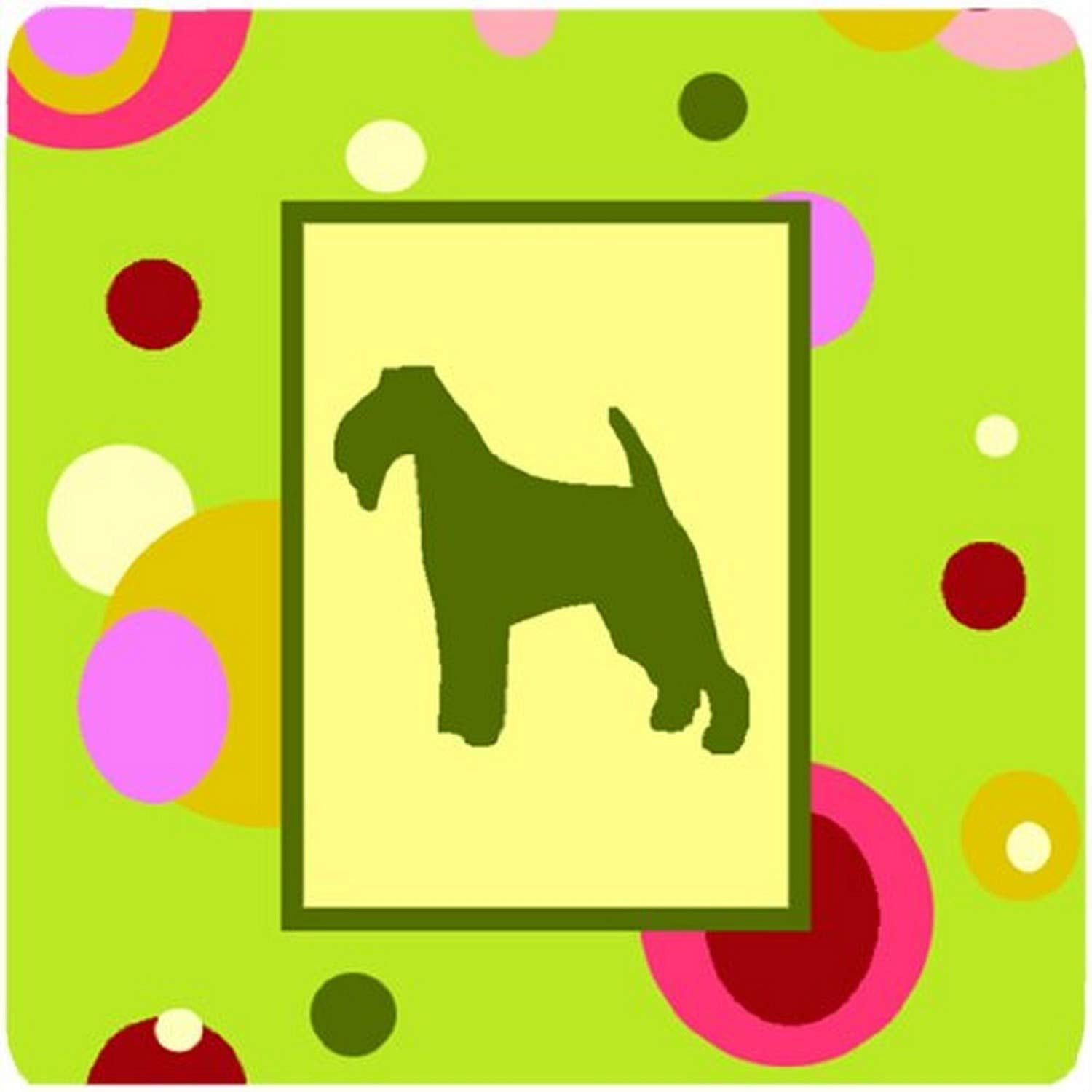 Carolines Treasures Welsh Terrier Foam Coasters (Set of 4), 3.5 H x 3.5 W, Multicolor