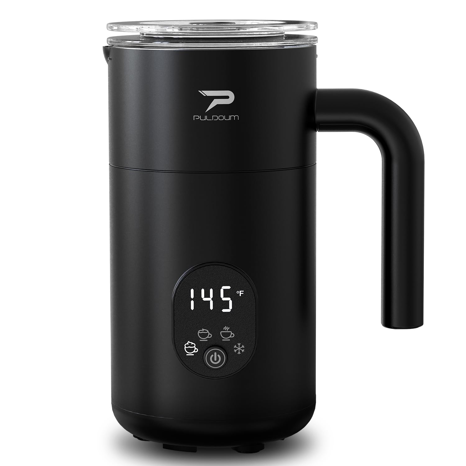 Milk Frother, Electric Milk Frother And Steamer 4 In 1 Automatic Coffee Steamer Frother, 11.8Oz / 350Ml Warm And Cold Foam Froth