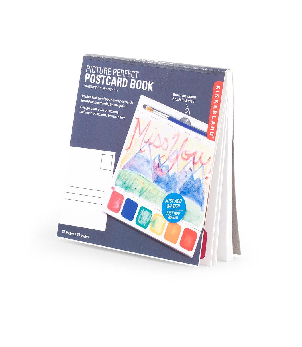 Kikkerland Postcard Paint Book