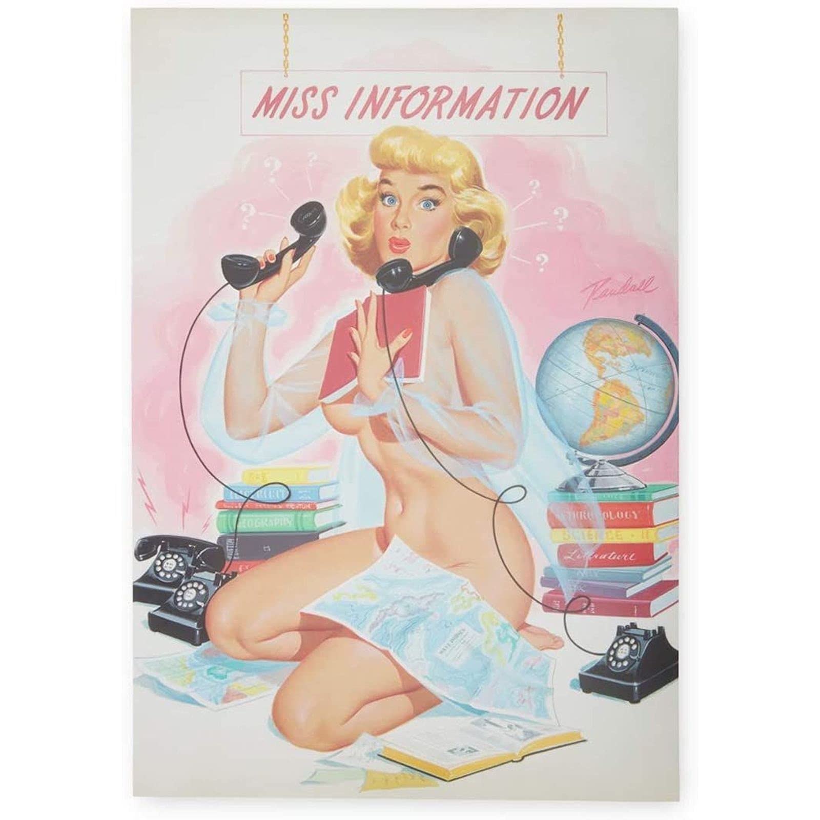 The Gifted Stationery Pin-Up Girl Posters, Vintage Inspired Wall Art (13 X 19 In, 20 Pack)