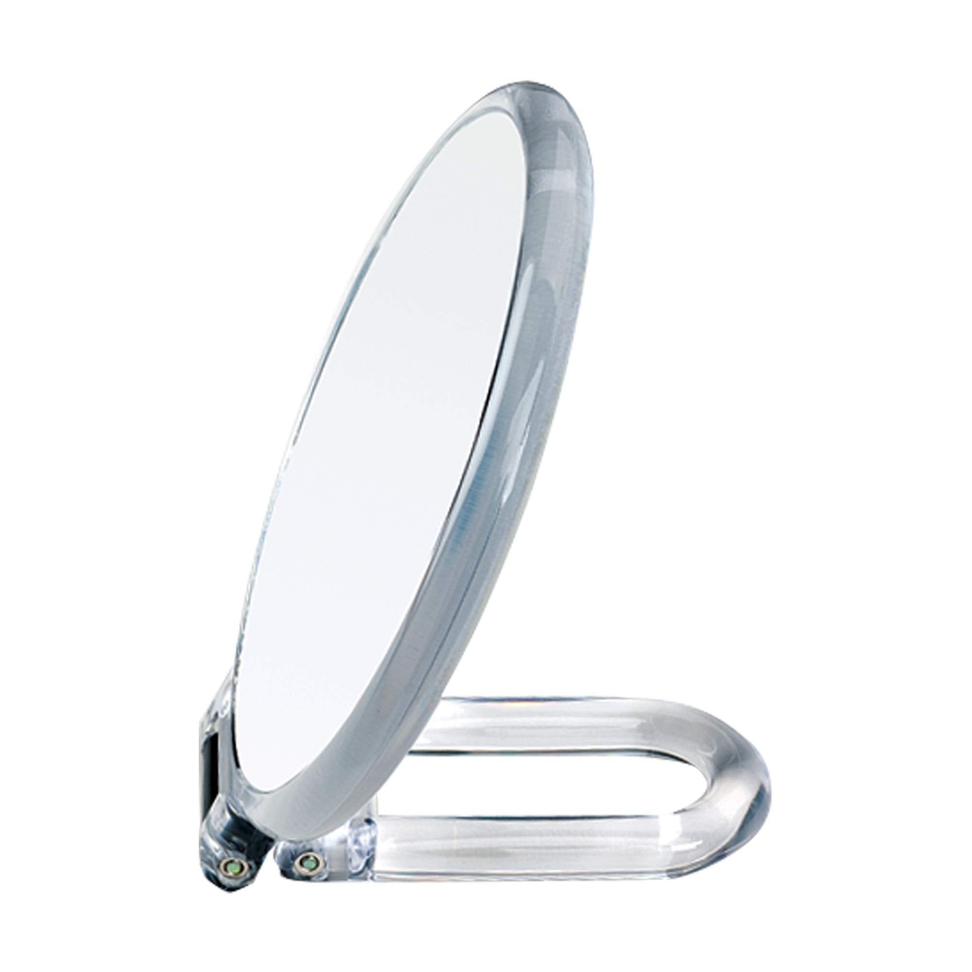Danielle Creations 5.5-Inch Folding 2-Sided Hand Mirror, 10X Magnification, Acrylic