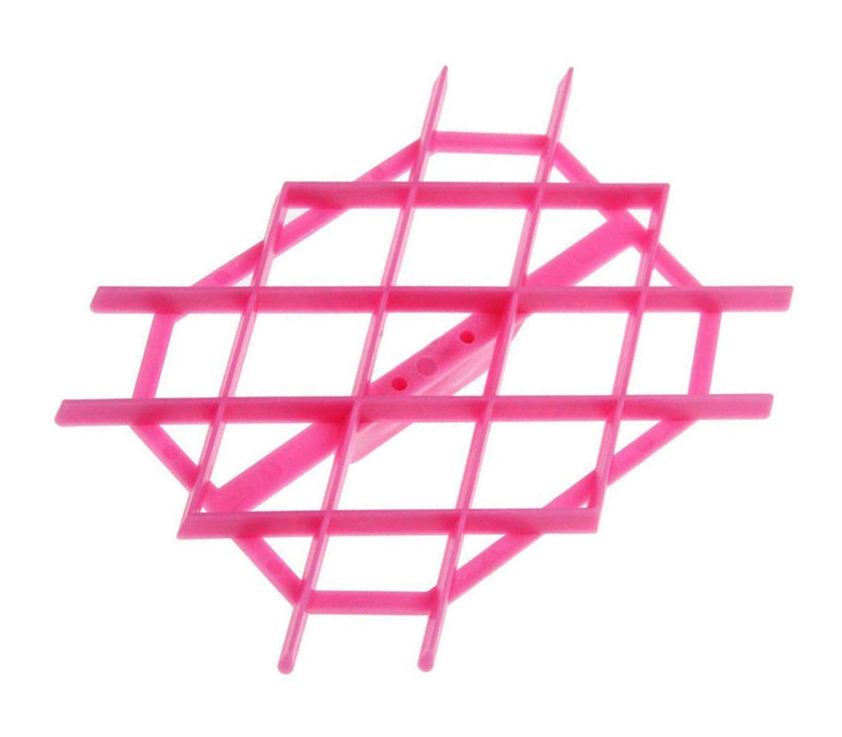 Zdywy Rhombus Diamond Shape Fondant Cake Mould Embosser Embossing Cutter Mold Stamp Tool - A