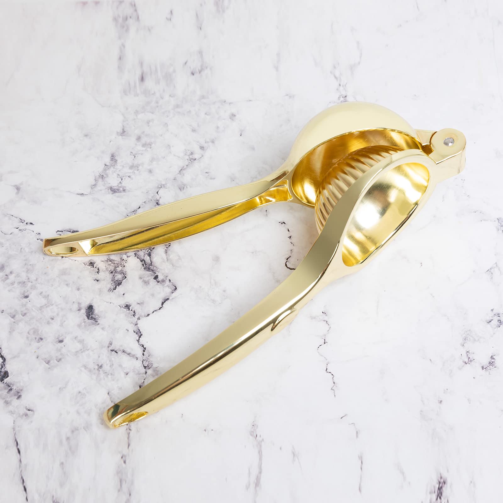 Agirlvct Lemon Squeezer, Heavy Duty Zinc Manual Lemon Juicer, Threaded Groove Fresh Small Oranges Limes Juicer Hand Press Manual