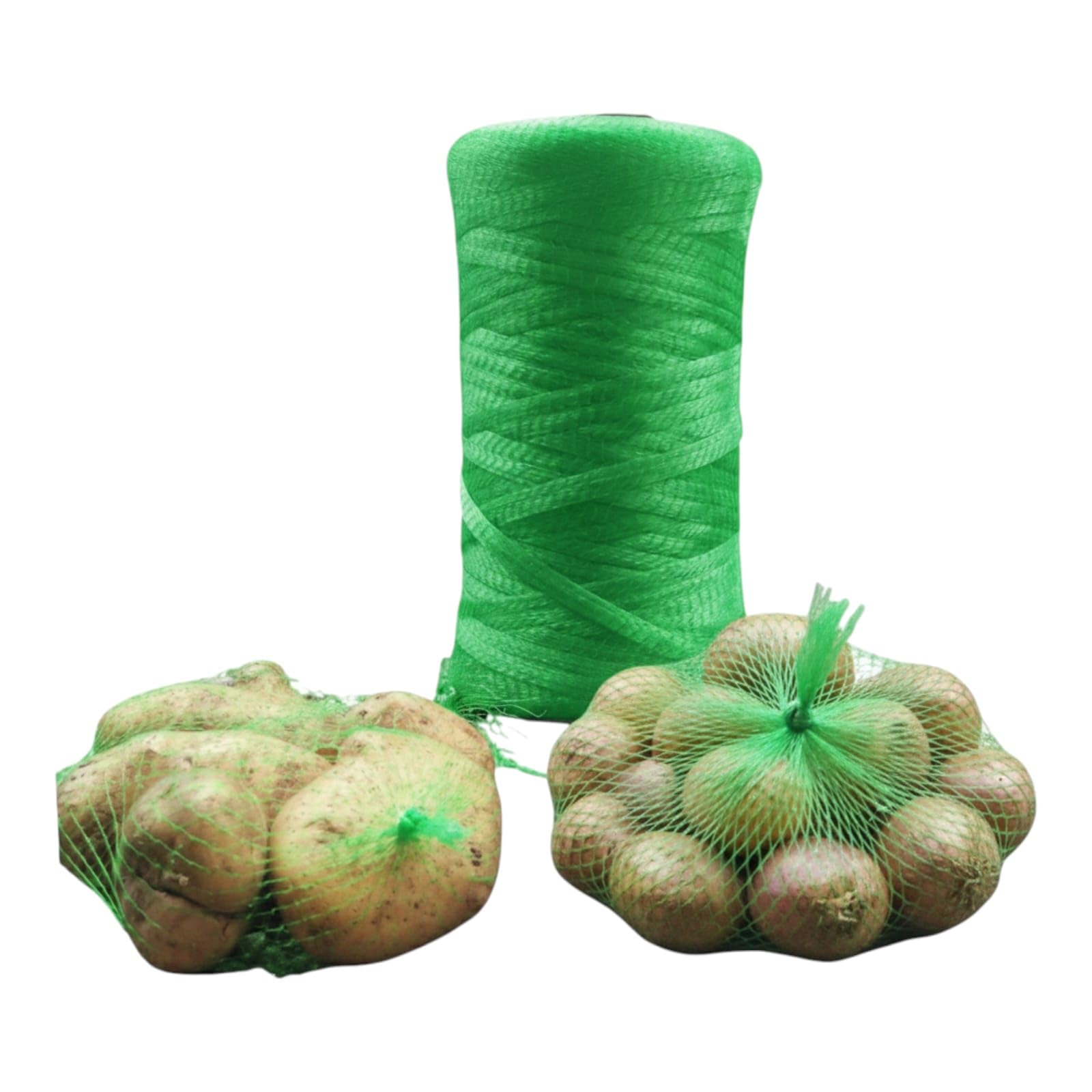 Ljl Traders Multipurpose Green Nylon Net Mesh Bag (25 Meters)  Heavy Duty Plastic Netting For Fruits, Vegetables, Seafood, Toys