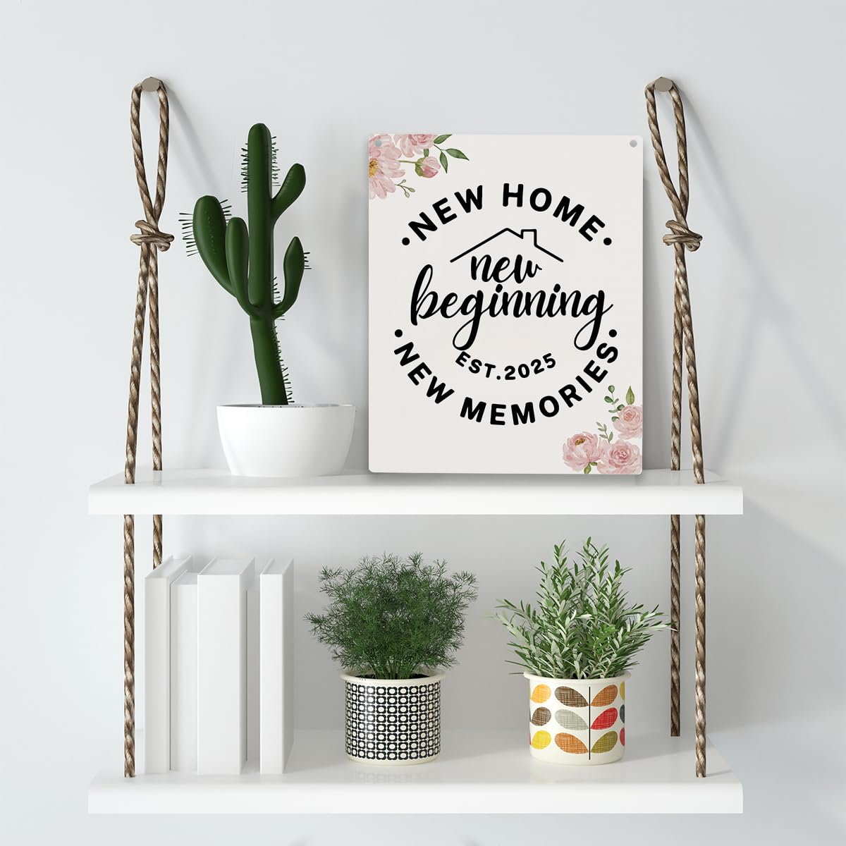 YCYD House Warming Gifts - Best Housewarming Gifts 2025, Home Sweet Home Sign, Funny New Home New Memories Ideas Home Decor Rust