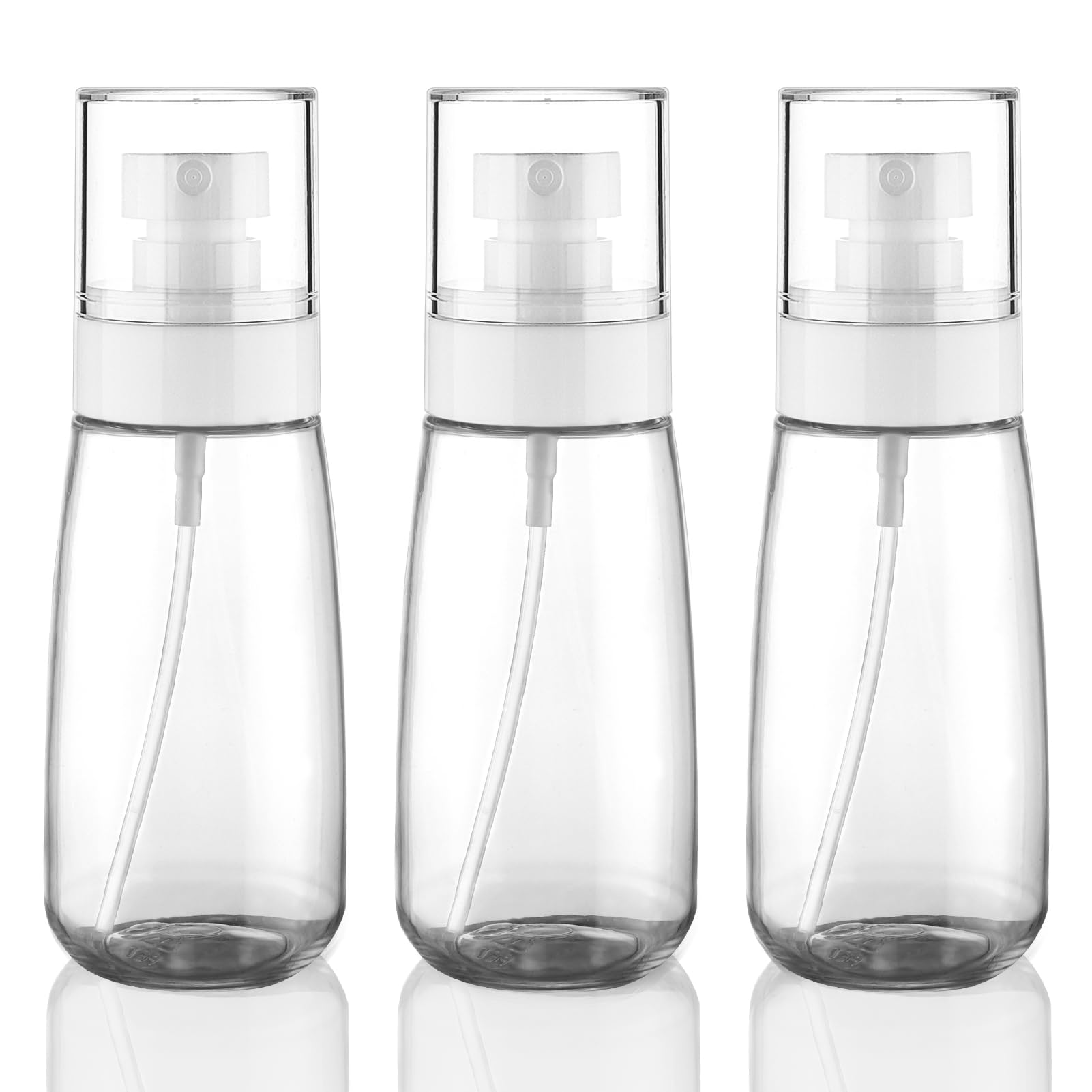 Cosywell Fine Mist Spray Bottle Tsa Approved 3.4Oz 100Ml 3 Pack Empty Cosmetic Refillable Travel Containers Plastic Spray Bottle