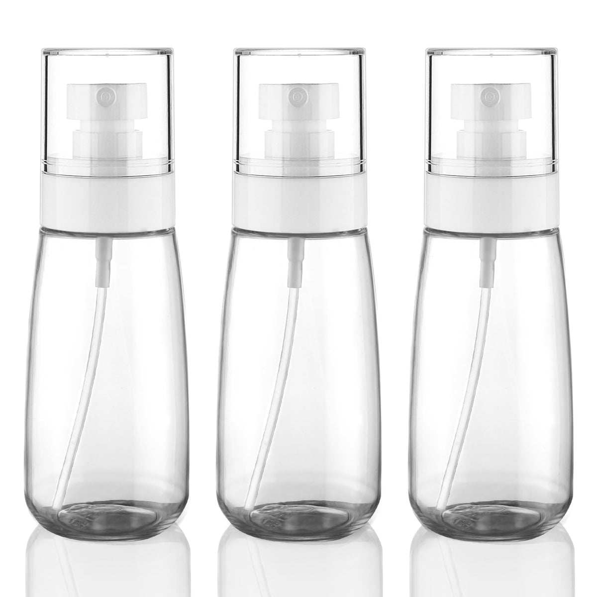 Cosywell Fine Mist Spray Bottle Tsa Approved 3.4Oz 100Ml 3 Pack Empty Cosmetic Refillable Travel Containers Plastic Spray Bottle