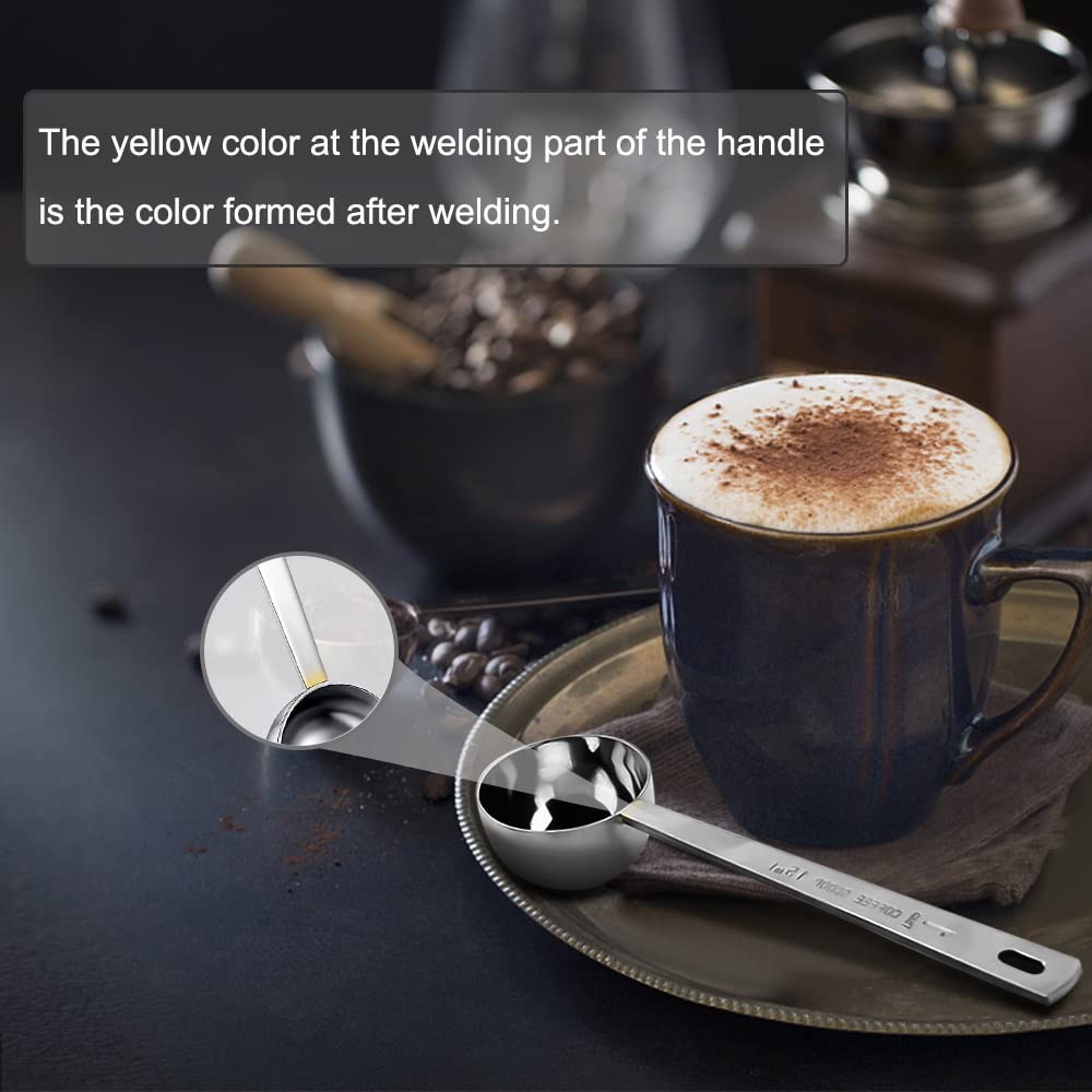 Coffee Scoop, Stainless Steel Coffee Spoons Set, 1 Tablespoon (15Ml) And 1 Tablespoons (30Ml) Measuring Spoon, Tablespoon Measur