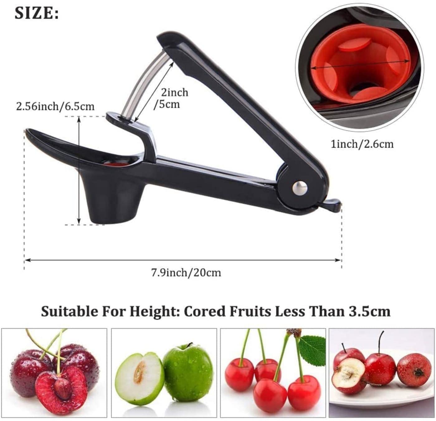 Aebor 2Pcs Cherry Pitter Tool, Cherry Pit Remover Tool, Multi-Function Fruit Corer And Pitter Remover, Cherry Corer Pitter Tool