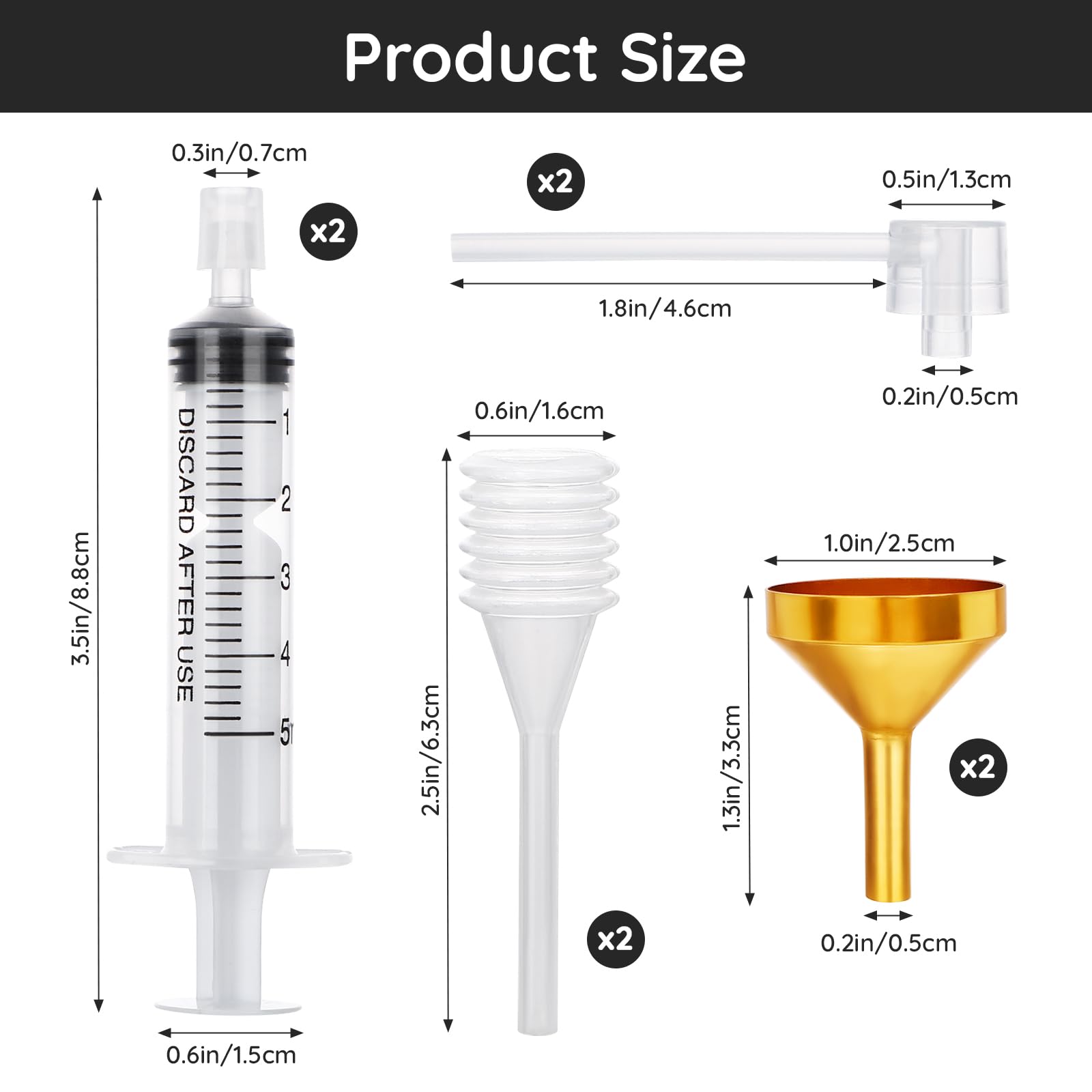 Segbeauty Perfume Refill Pump Tools, 8Pcs Perfume Dispenser Transfer Tools Kit, Include 2 Funnel For Refill, 2 Clear Pump And Dr