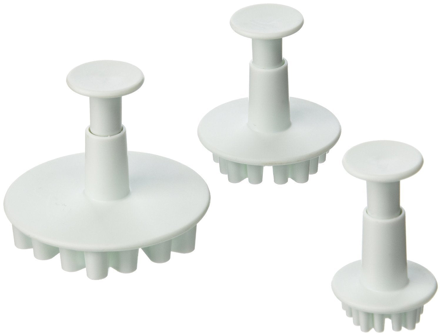 Set Of 3 Snowflake Decorating Fondant Cookie Cake Embossing Tool Big Frozen Plunger Cutter Sugarcraft Cutter Mold