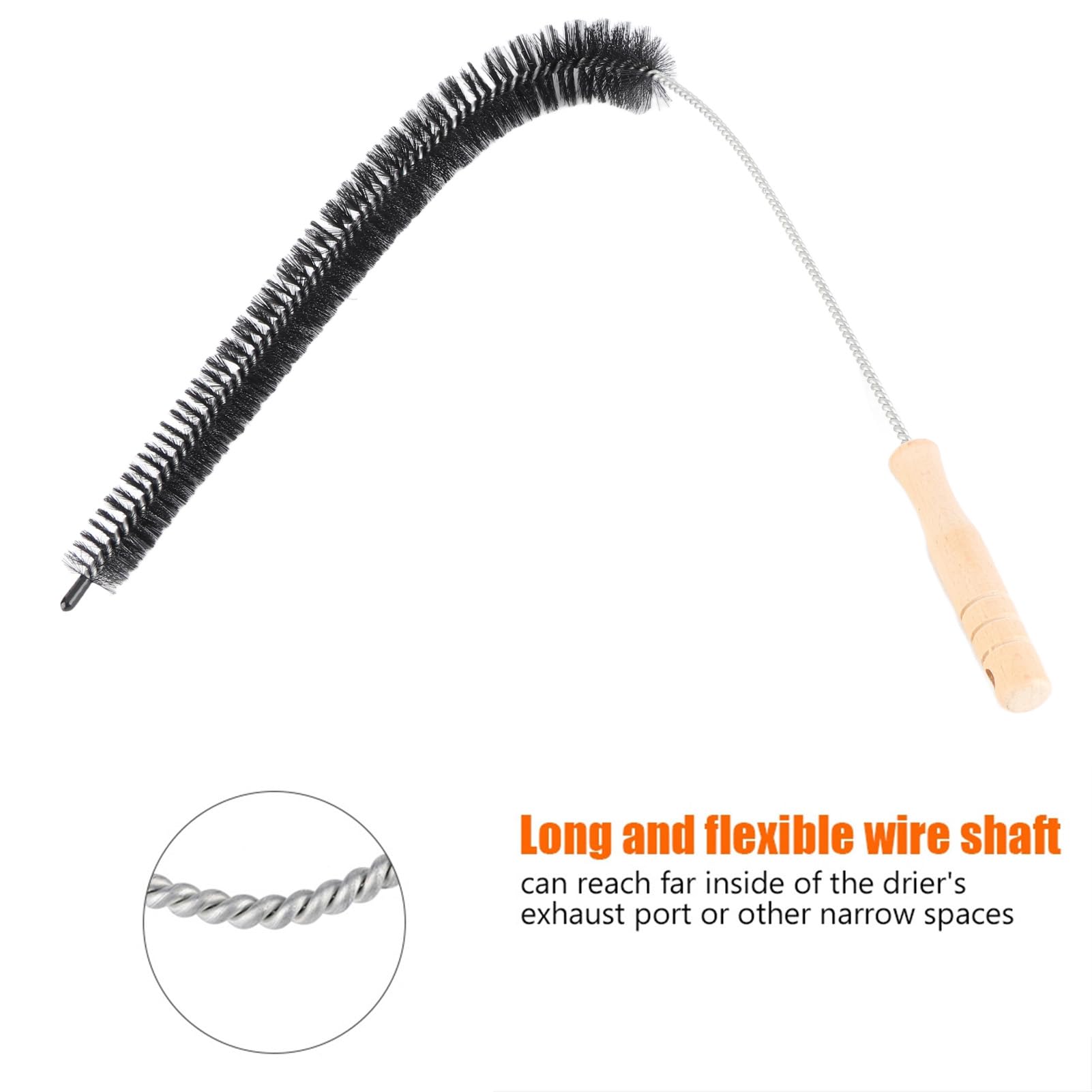 Dryer Lint Brush, Dryer Vent Cleaner Kit Long For Laundry Room And Washer Dryer Organizers