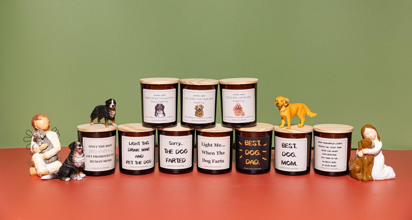 Golden Retriever Gifts & Decor,Dog Mom Gifts, Smells Like Golden Retriever Farts Candle - Lavender & Eucalyptus, Crafted by Natu