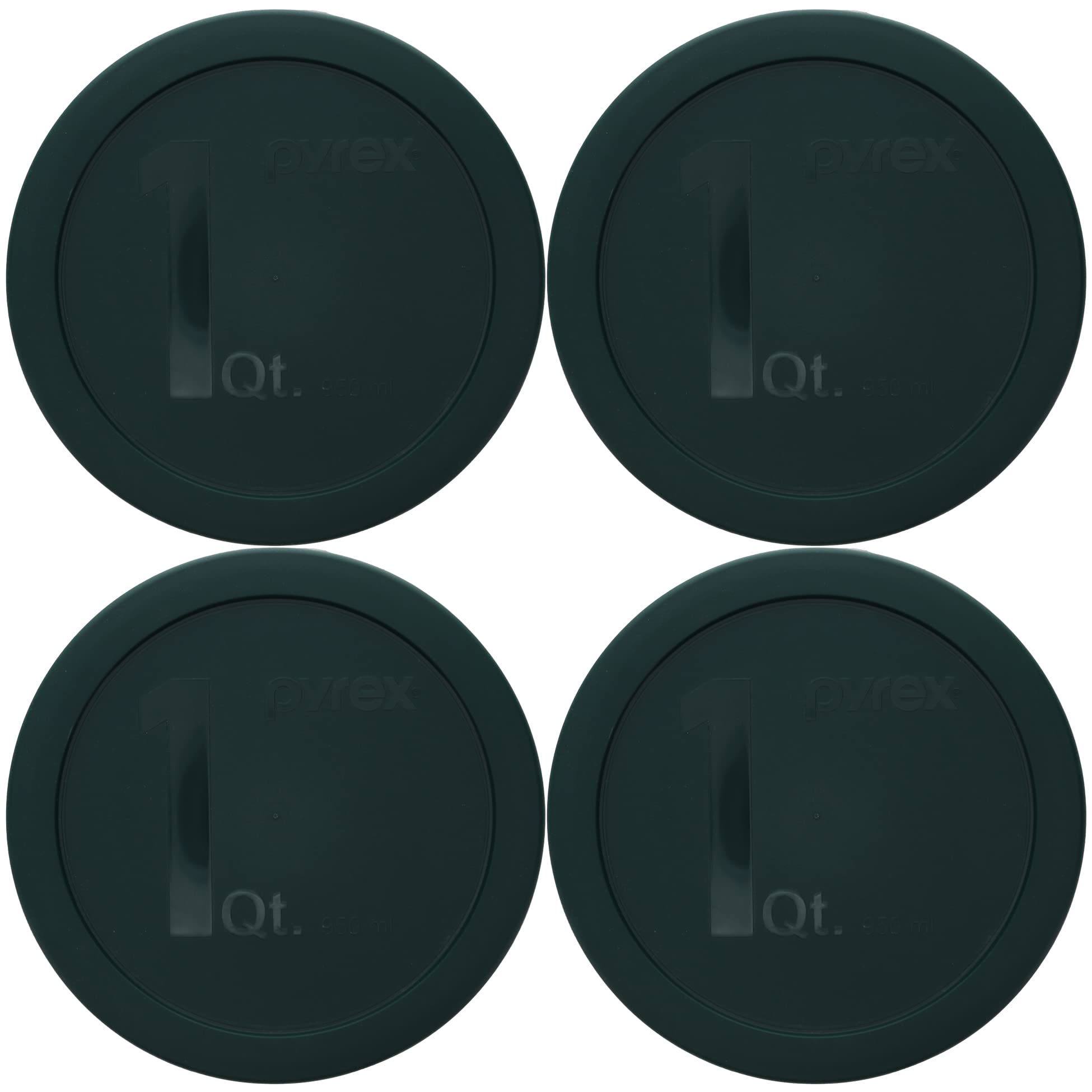 Pyrex 322-Pc 1Qt Thyme Green Mixing Bowl Replacement Food Storage Lids - 4 Pack