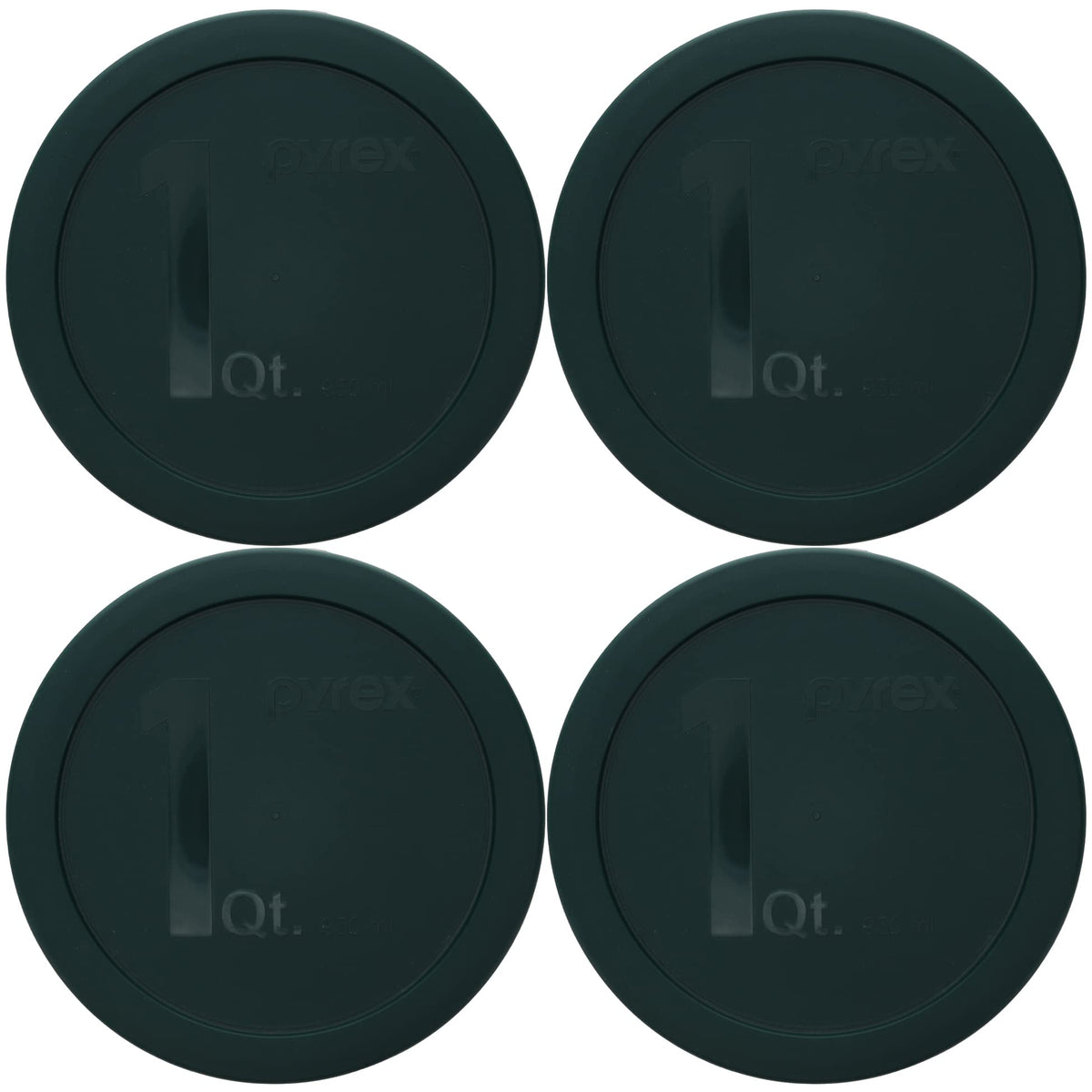 Pyrex 322-Pc 1Qt Thyme Green Mixing Bowl Replacement Food Storage Lids - 4 Pack
