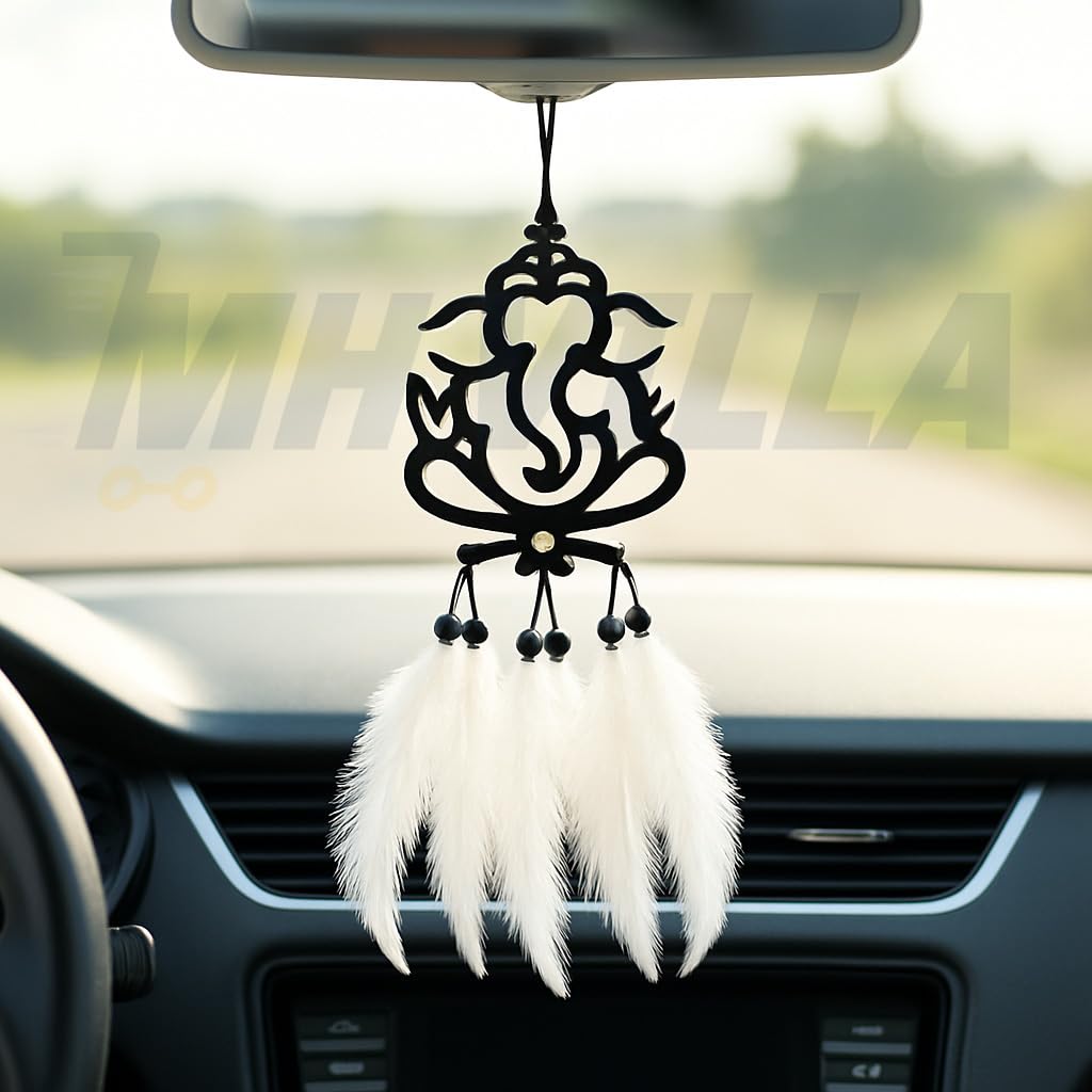 MH VILLA Dream Catcher Car Hanging Emblem Wall Hanging Ganesha (Dream Catcher Ganesh)