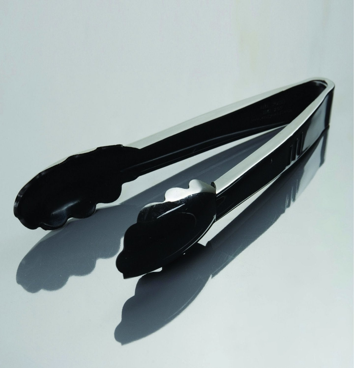 Emi Yoshi Koyal Heavy Duty Scalloped Edge Tongs, 9-Inch, Black, Set Of 24