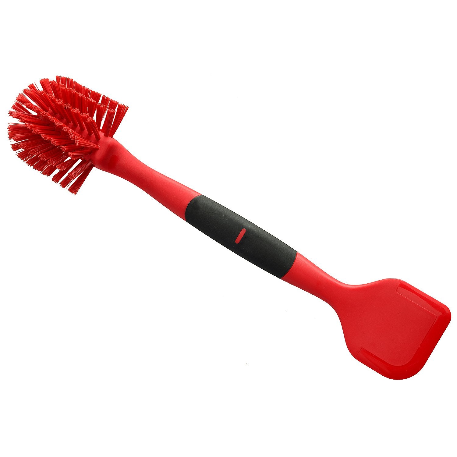 Norpro 1088R Scrub Brush/Scraper, Red, 13-Inch