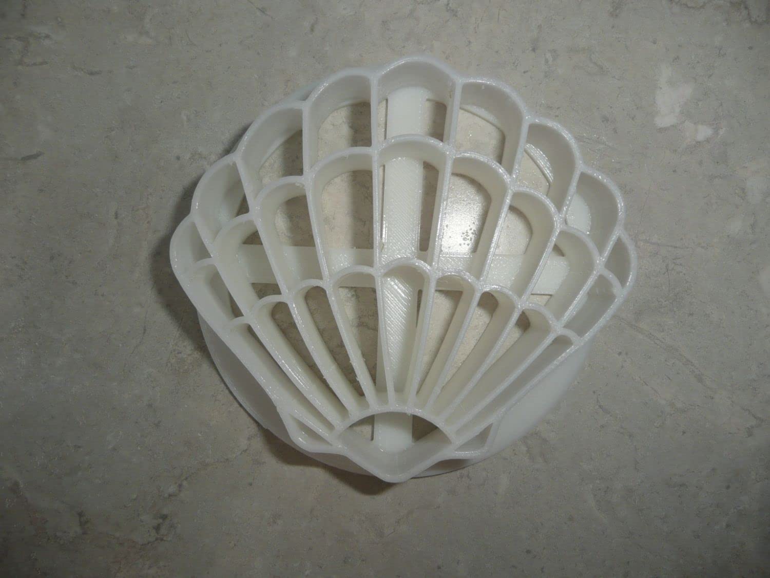 Scalloped Shell Design Pattern Concha Cutter Mexican Sweet Bread Stamp Made In Usa Pr4598 White