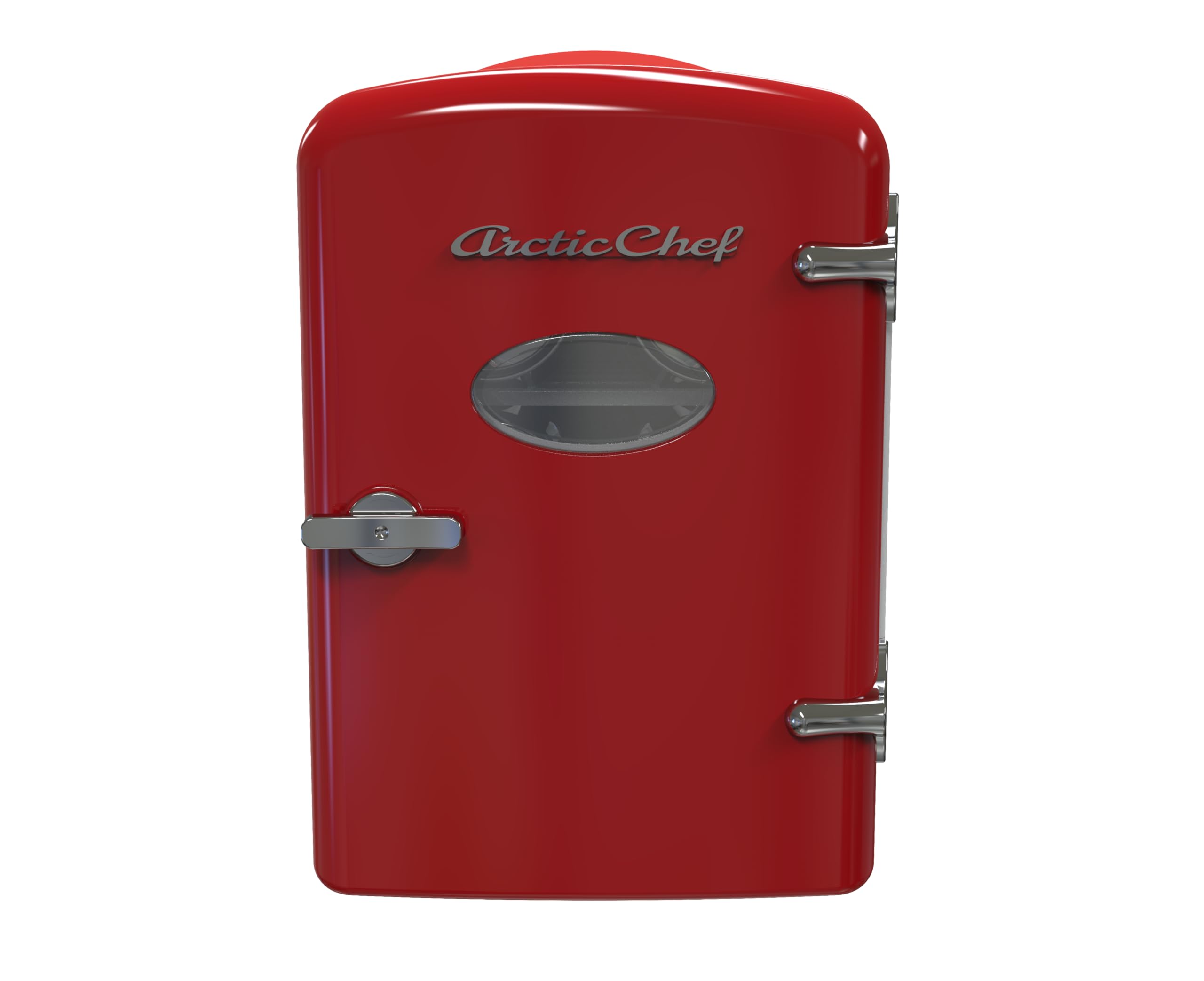 ARCTIC CHEF Mini Compact Refrigerator - Red, 0.14 Cubic Feet