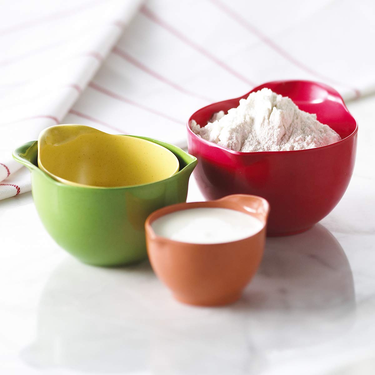 Trudeau Bamboo Melamine Measuring Cups, Set Of 4