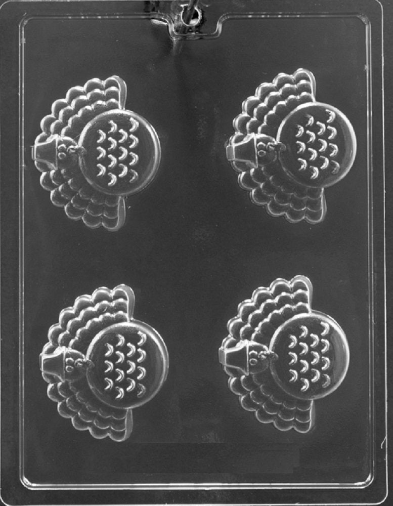 Grandmama'S Goodies T044 Thanksgiving Turkey Cookie Chocolate Candy Soap Mold With Exclusive Molding Instructions
