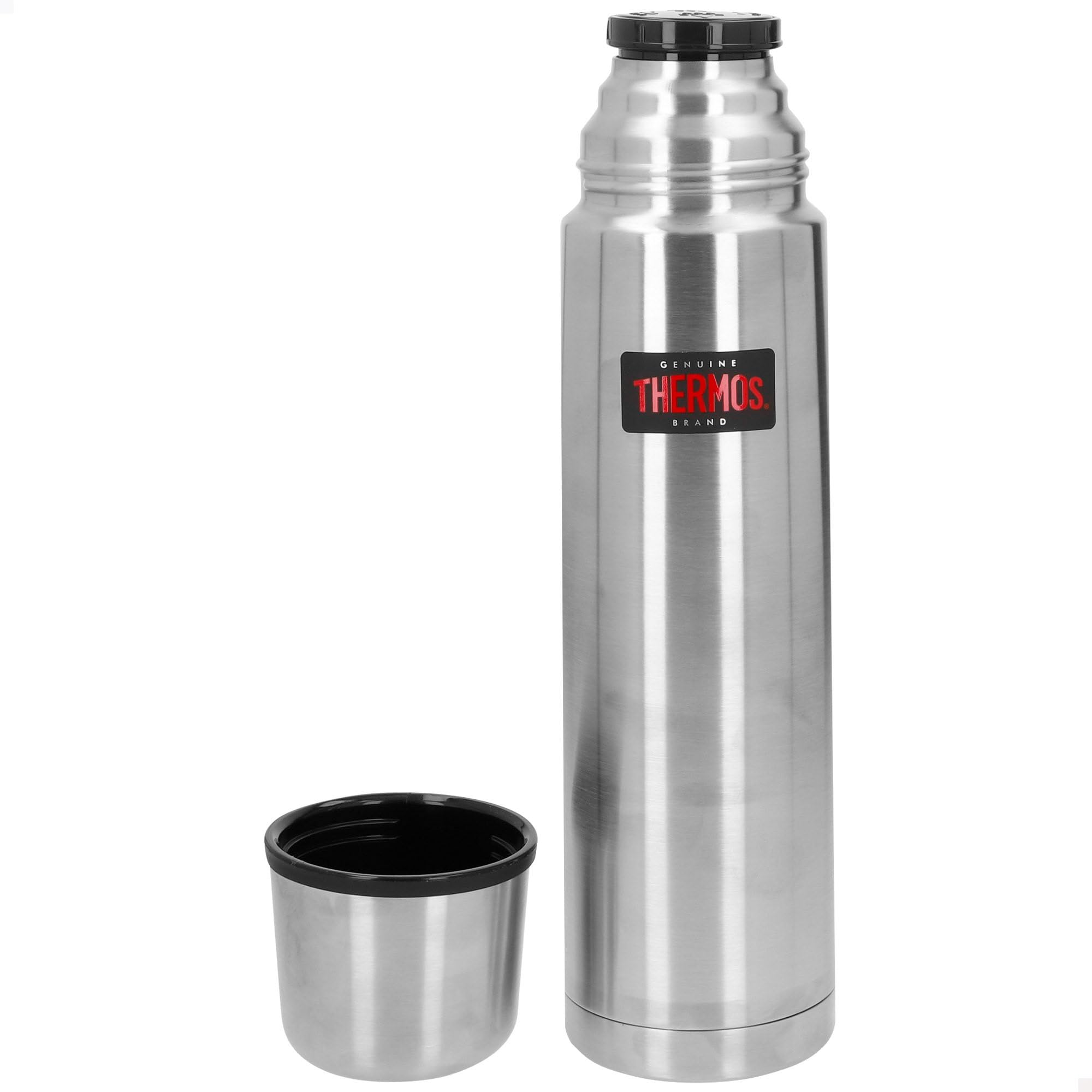 Thermos 4019.205.100 Vacuum Flask 1 Litre Light and Compact - Matte Stainless Steel