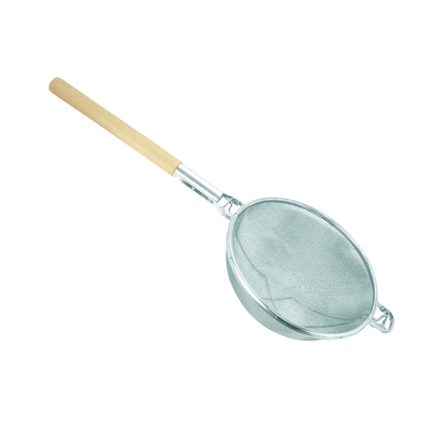 Thunder Group Reinforced Double Strainer, 11 3/4-Inch, Tin