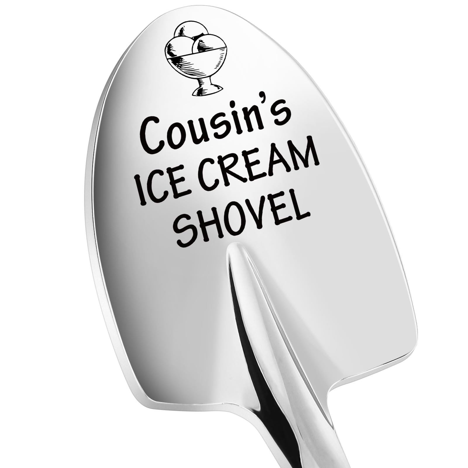 Birthday Unique Gifts for Cousin from Mom, Dad, Sister, Brother - Funny Ice Cream Scoop Shovel Gifts for Cousin - Motherss Fath