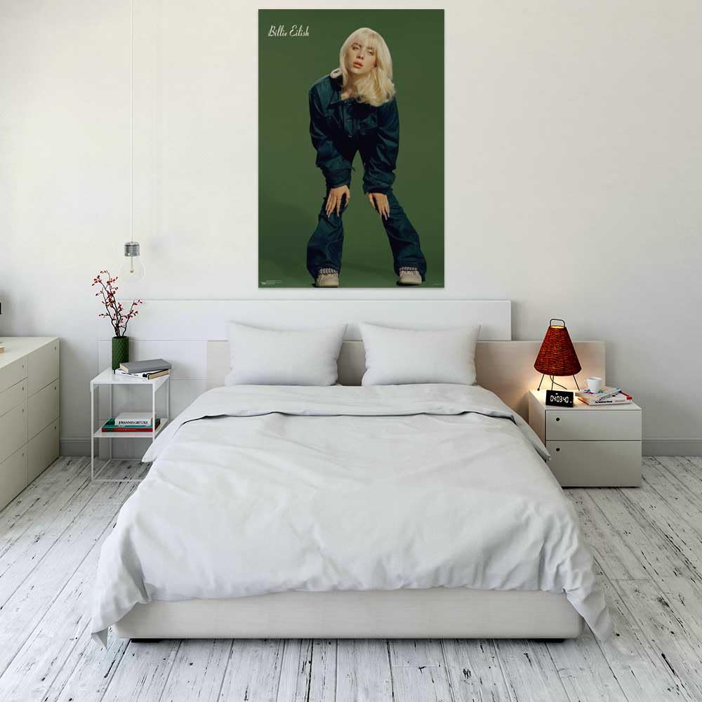 Scorpio Posters Billie Eilish Denim Poster - 24" x 36" Multicolor - Officially Licensed Artwork