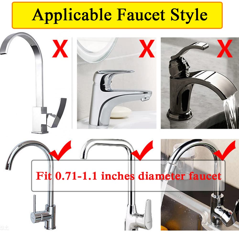 WINGSIGHT Faucet Sponge Holder Kitchen Sink Caddy Organizer Over Faucet Hanging Faucet Drain Rack for Sink Organizer (Double with Dishcloth Rack  Golden)
