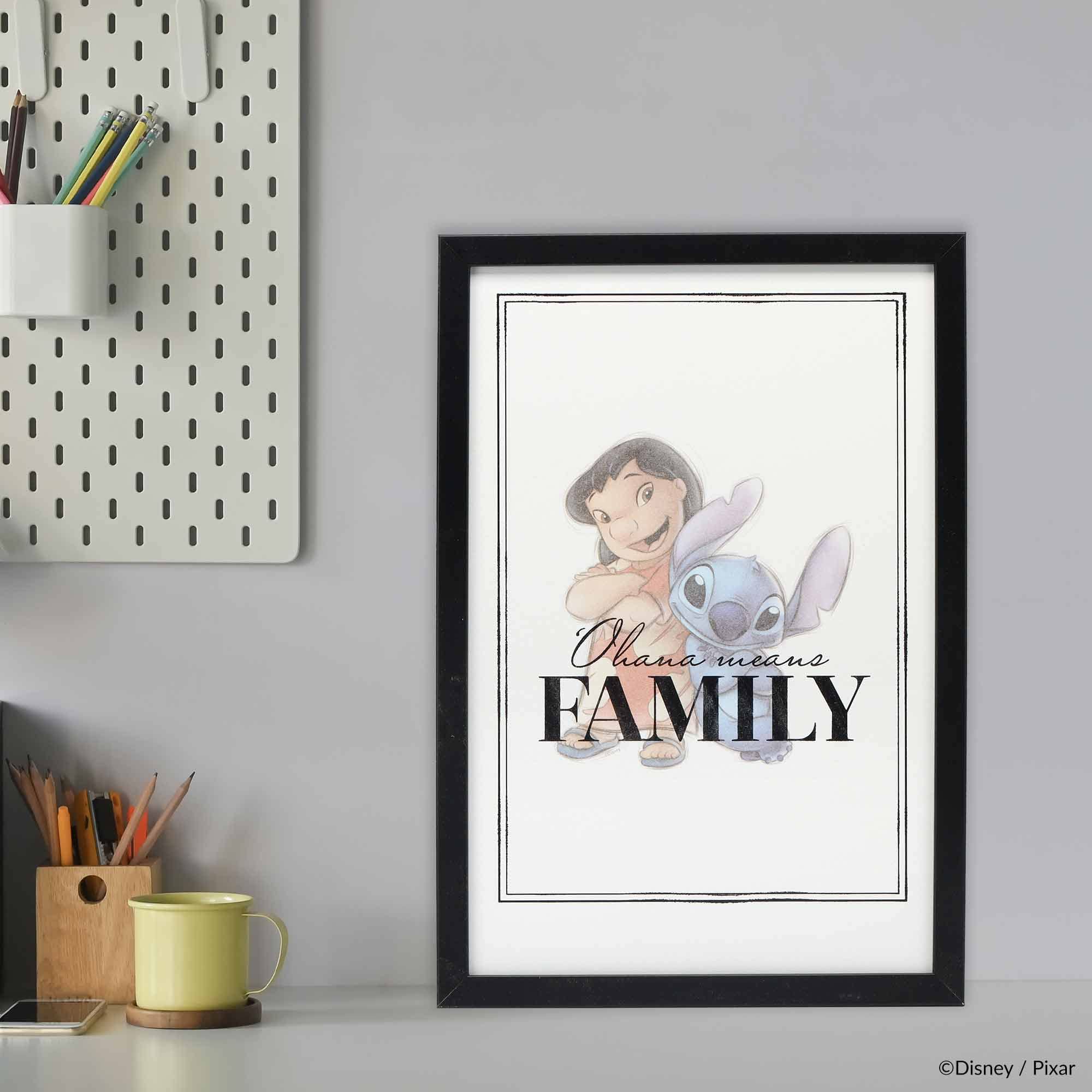Disney Lilo And Stitch Quote Framed Wood Wall Decor - Beautiful Lilo And Stitch Picture For Home Decorating
