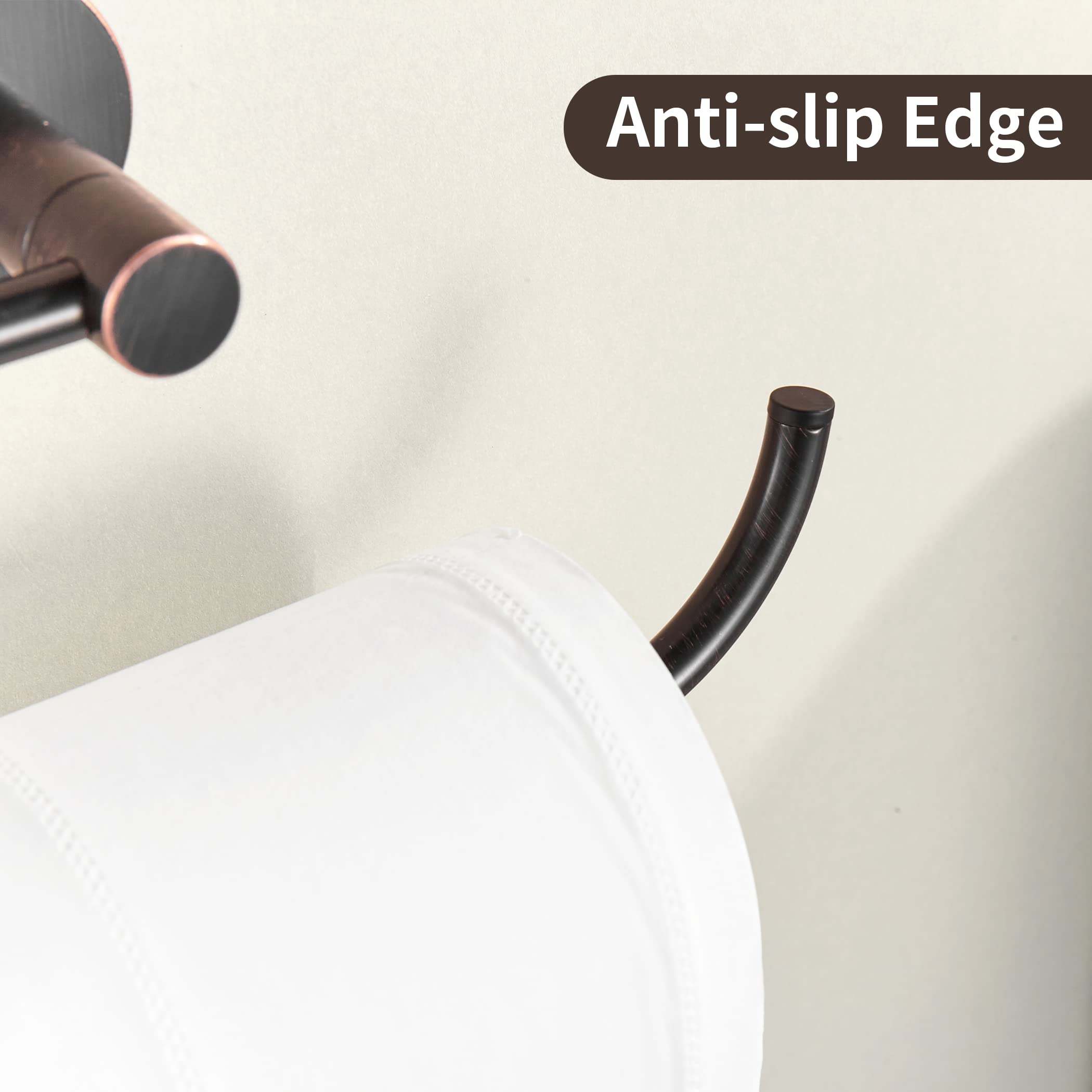 Bronze Toilet Paper Holder Towel Ring,Oil Rubbed Bronze Toilet Roll Holder Hand Towel Holder Bathroom Accessories,Wall Mount Rus