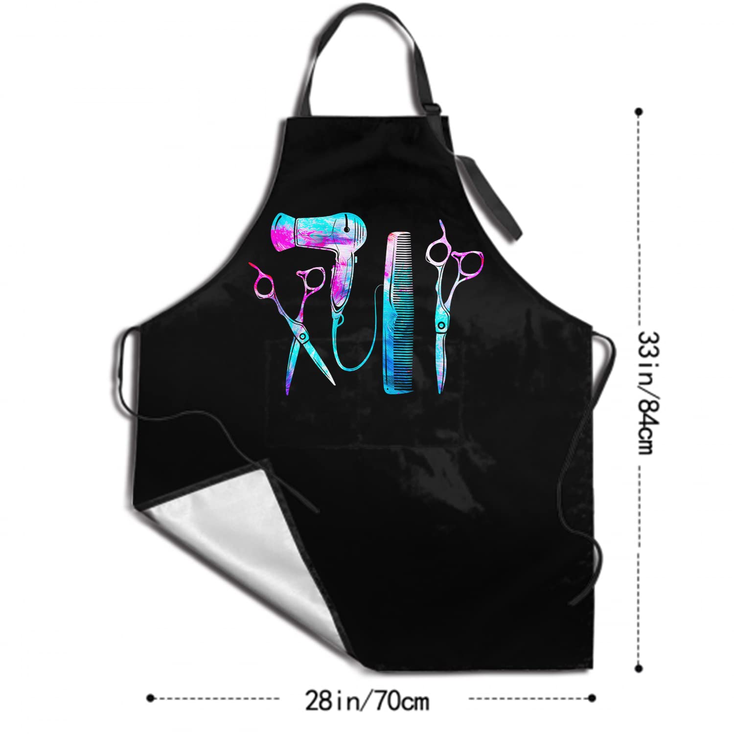 Hairstylist Aprons For Women Hair Stylist Apron For Salon Home Hair Cutting Unisex Hairdresser Aprons Waterproof Barber Aprons W