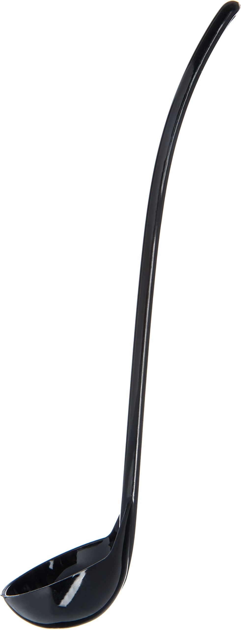 Carlisle Foodservice Products 029503 Carly Plastic Dressing/Serving Ladle, 1 Oz./9.5'', Black (1 Unit)