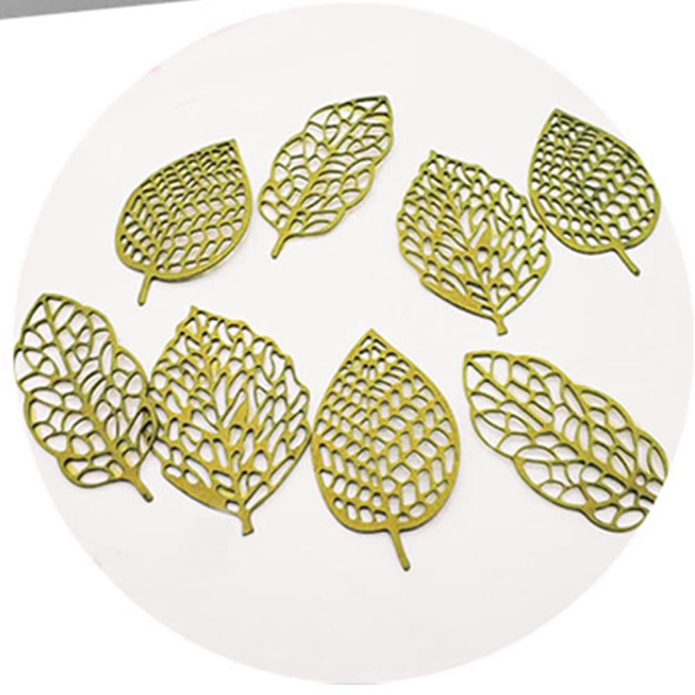 3D Hollow Leaf Fondant Lace Mold Multi Leaves Flower Candy Mold Chocolate Sugar Craft Cake Decoration Cupcake Top (J Leaf_15.6 *