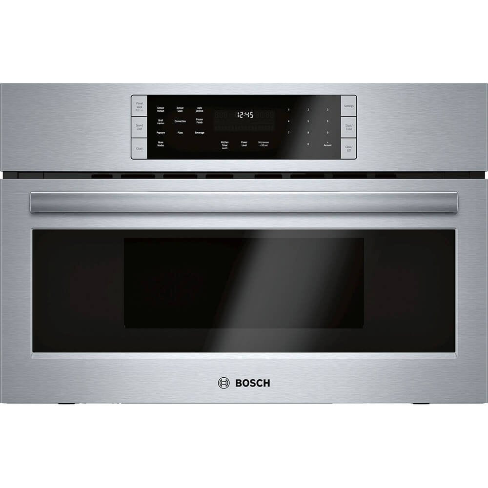 HMC80152UC Bosch 800 Series 30 Speed Oven with 1.6 cu. ft. Capacity SpeedChef Stainless Steel Interior Turntable Timer 10 Levels