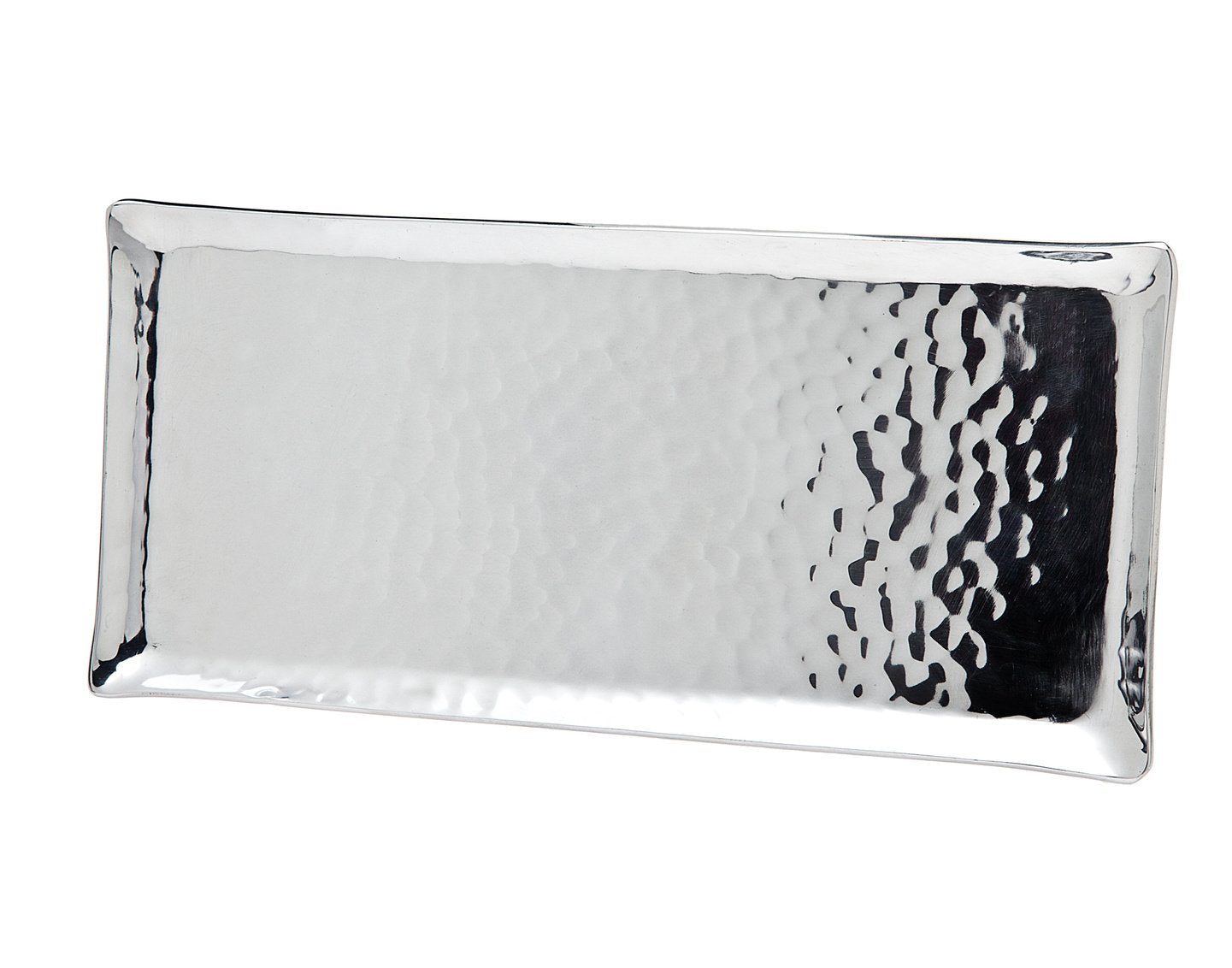 Godinger Hammered Rectangular Tray, 11-Inch By 5-Inch