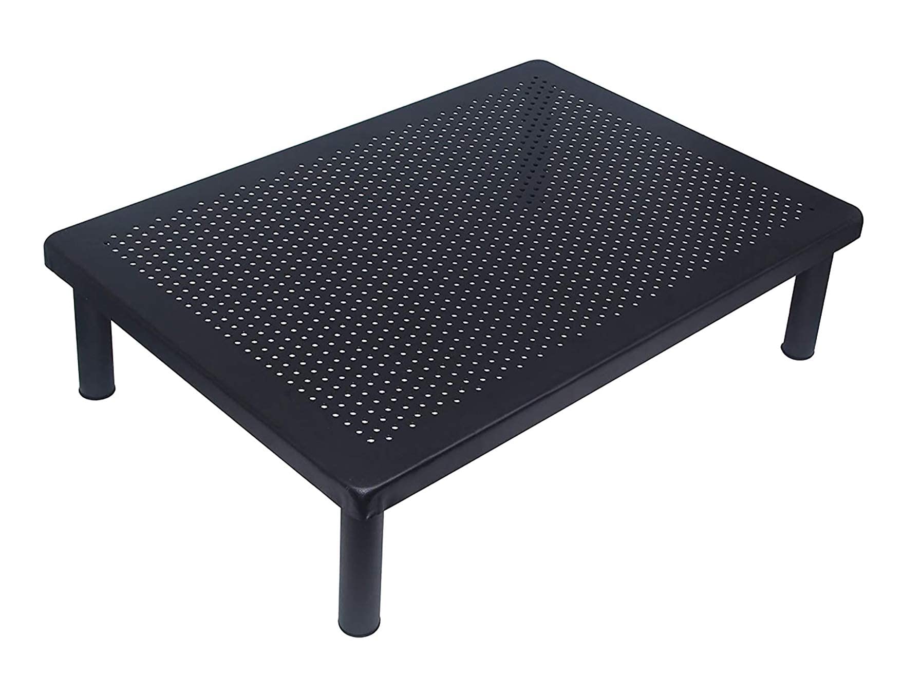 Amazon Brand - Umi Heavy Metal Universal Microwave Oven Fix Stand For Kitchen Platform - Floor (Up To 30L) Black.
