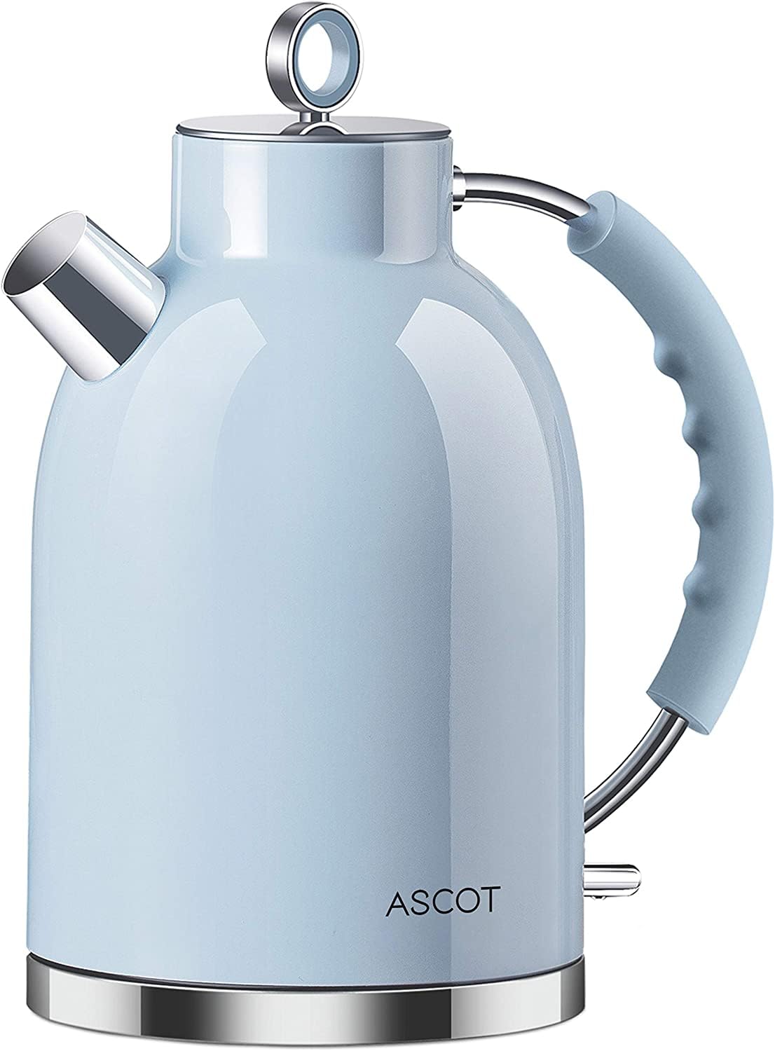 Electric Kettle, Ascot Electric Tea Kettle, Stainless Steel Kettle Water Boiler, Fast Boiling Kettle, 1.5L, 1500W, Bpa-Free, Cor