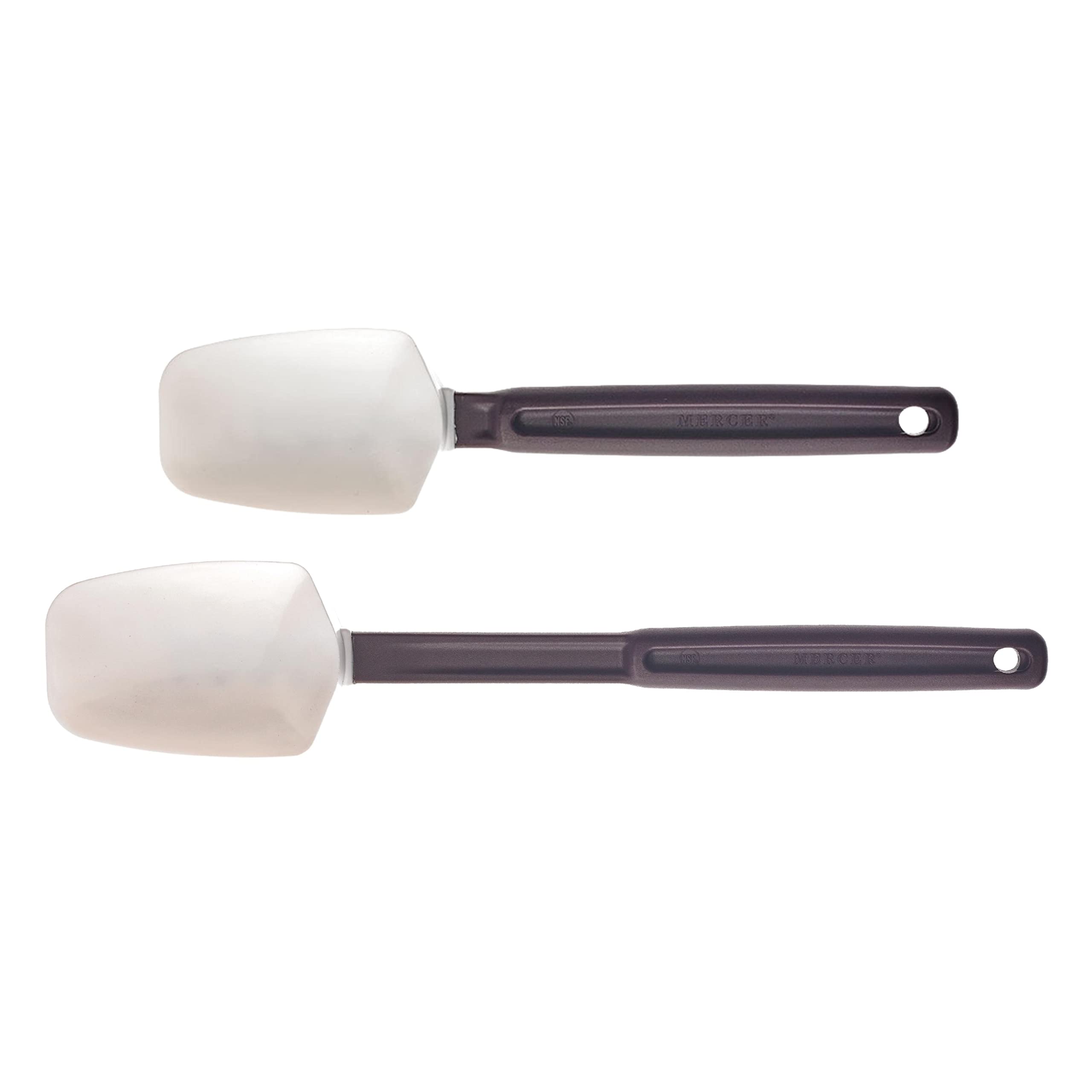 Mercer Culinary 10'' & 14'' Heat Resistant Silicone Spoon Spatulas - 2 Pack