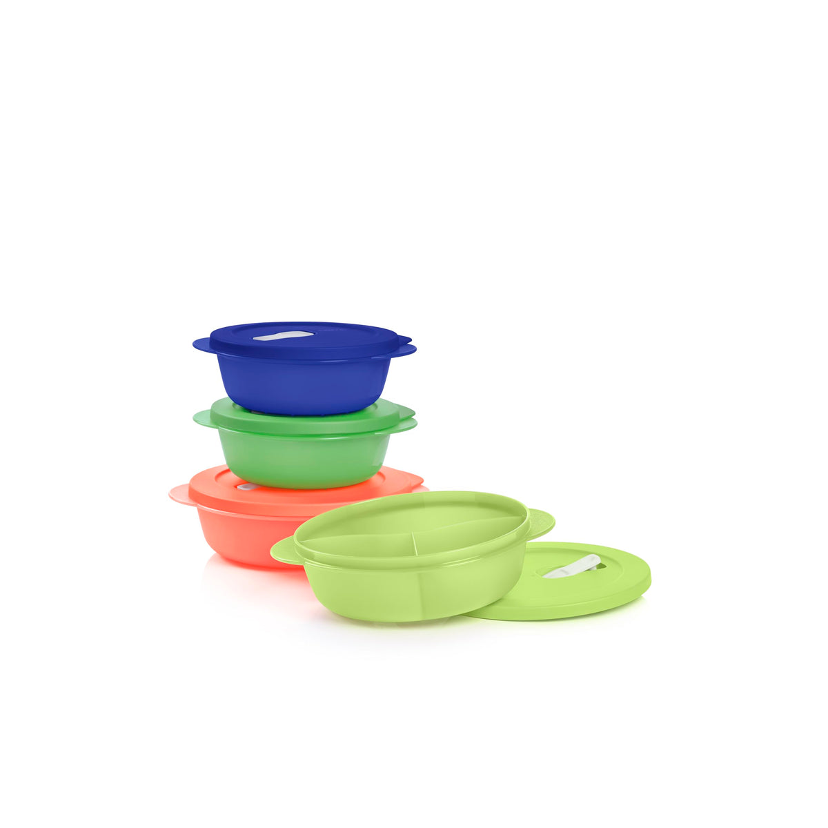 Tupperware Crystalwave Plus 4 Piece Round Food Storage Container Set I ...