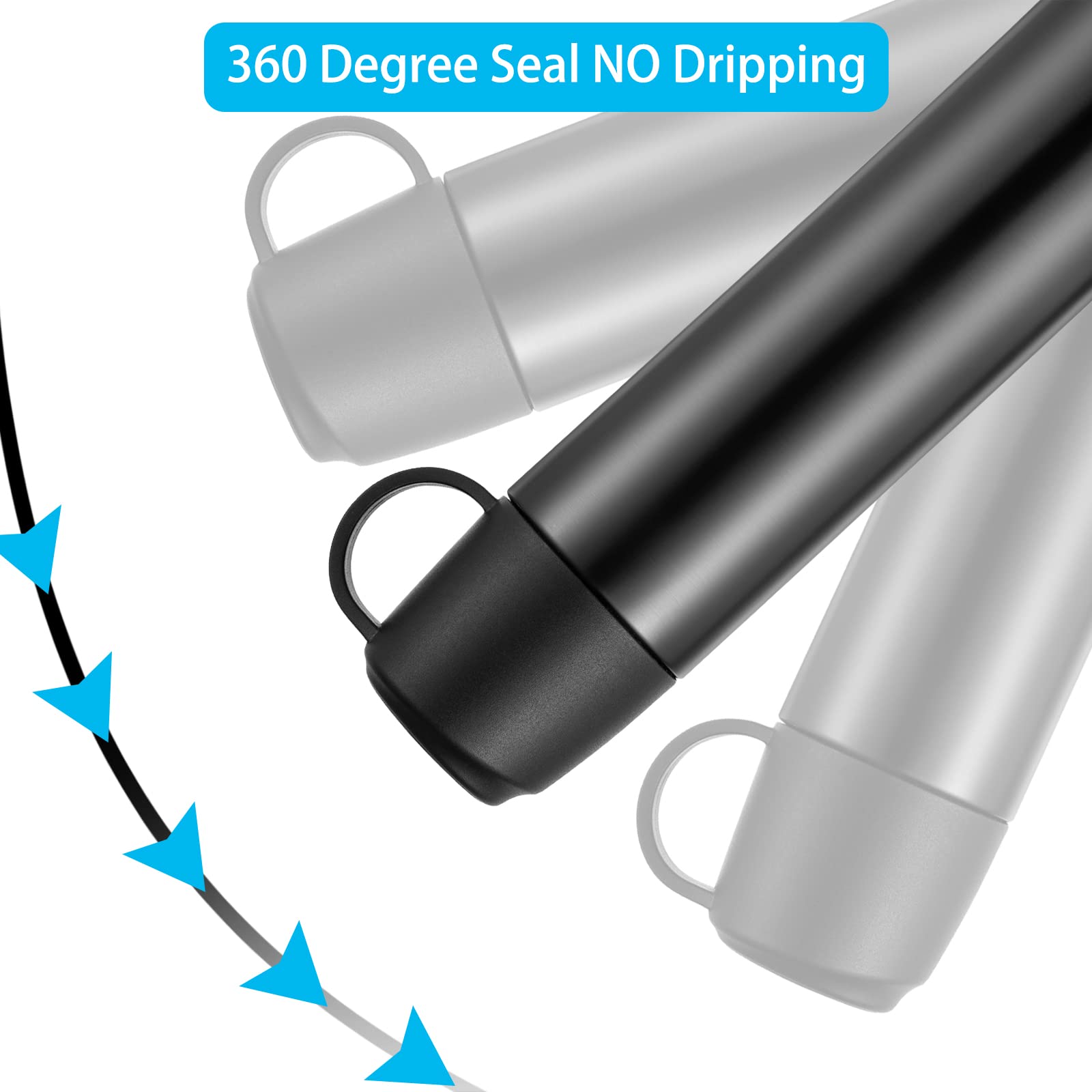 Stainless Steel Water Bottle-Insulated Vacuum Coffee Cup With Leakproof Lid & Cup,Double Walled Flask Cup,Sport Travel Mug Keeps