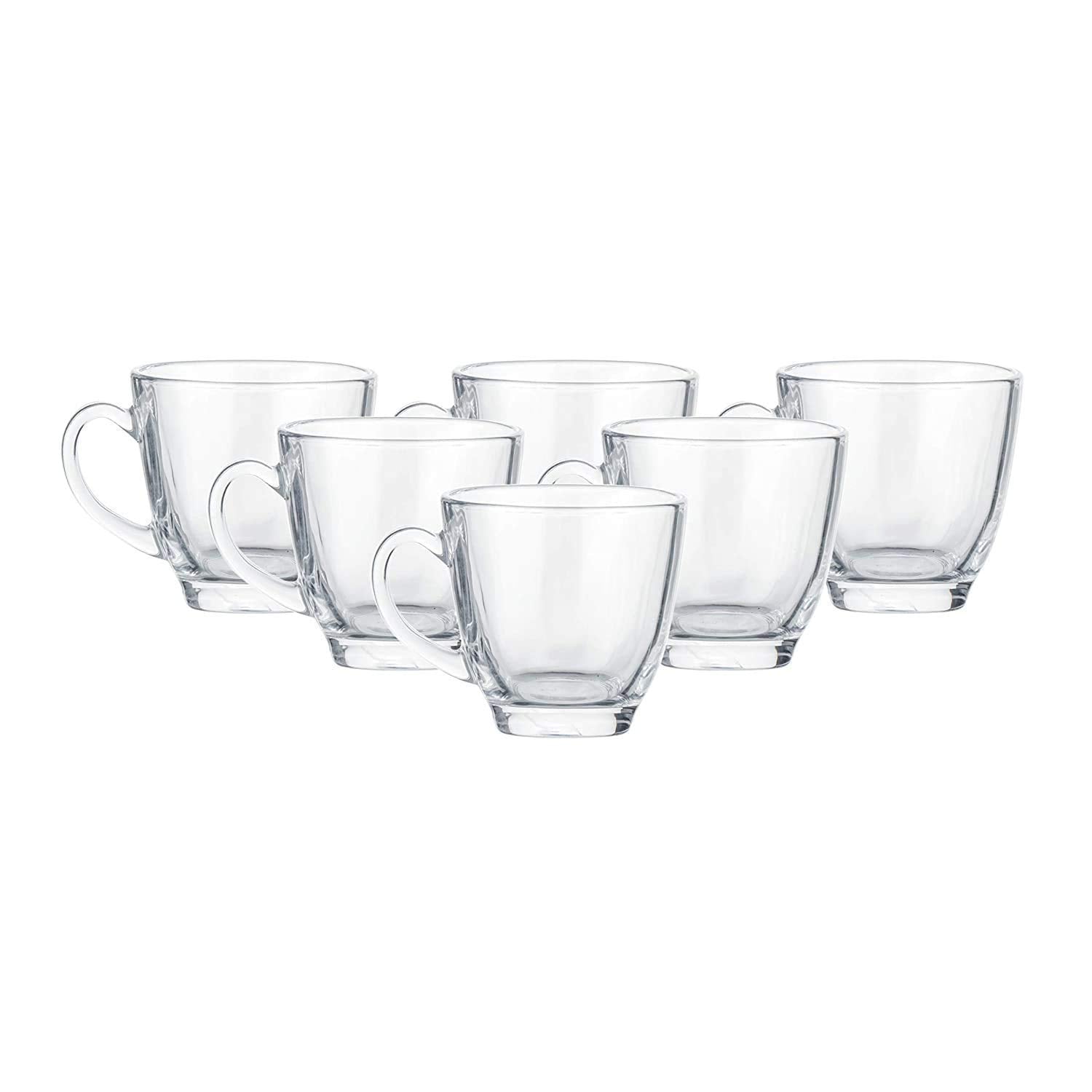 Truenow Ventures Private Limited Glass Tea And Coffee Cup (Clear, 140 Ml) 6 Pieces