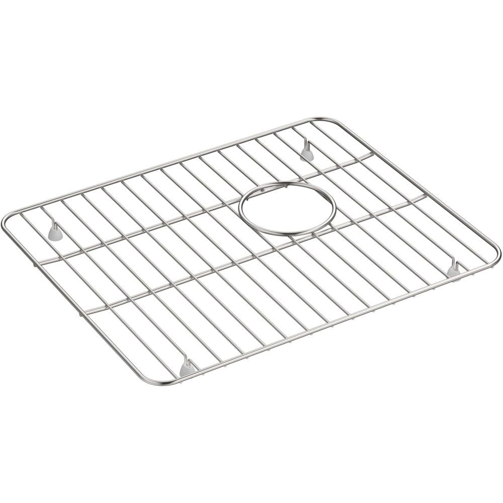 KOHLER K-5828-ST Whitehaven Sink Rack, Large, Stainless Steel, 1.00 x 14.53 x 17.64 inches